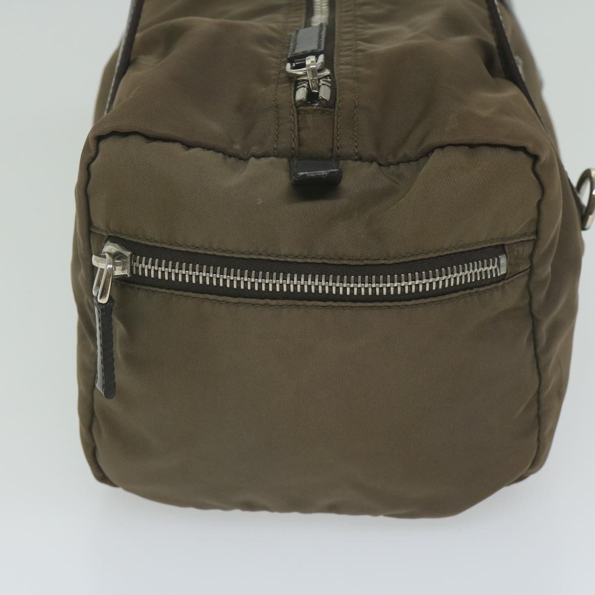 PRADA Hand Bag Nylon Brown 61410