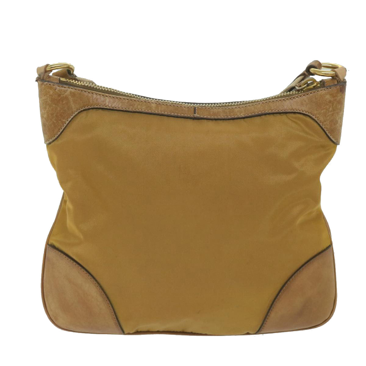 PRADA Shoulder Bag Nylon Beige 61412