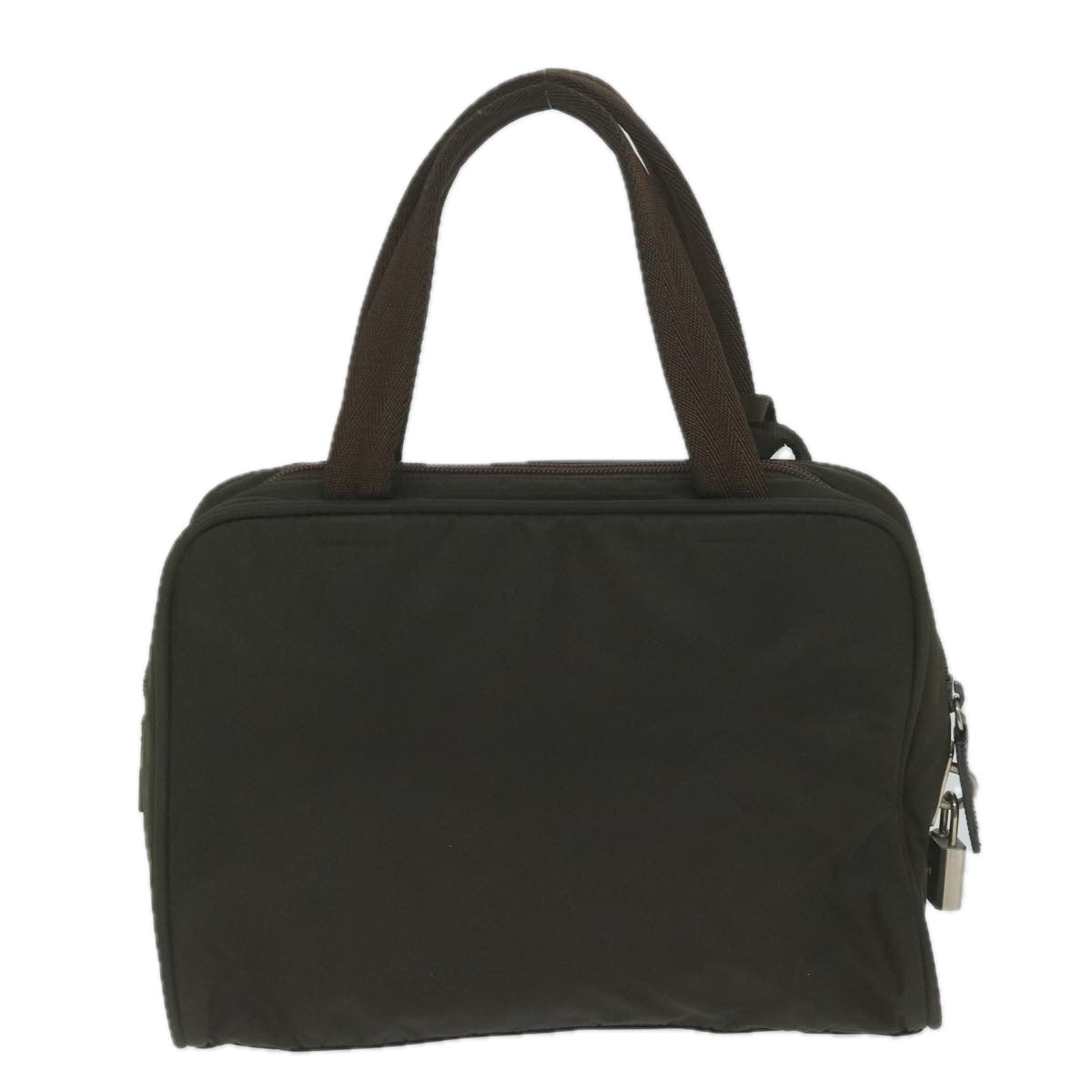 PRADA Hand Bag Nylon Khaki 61415