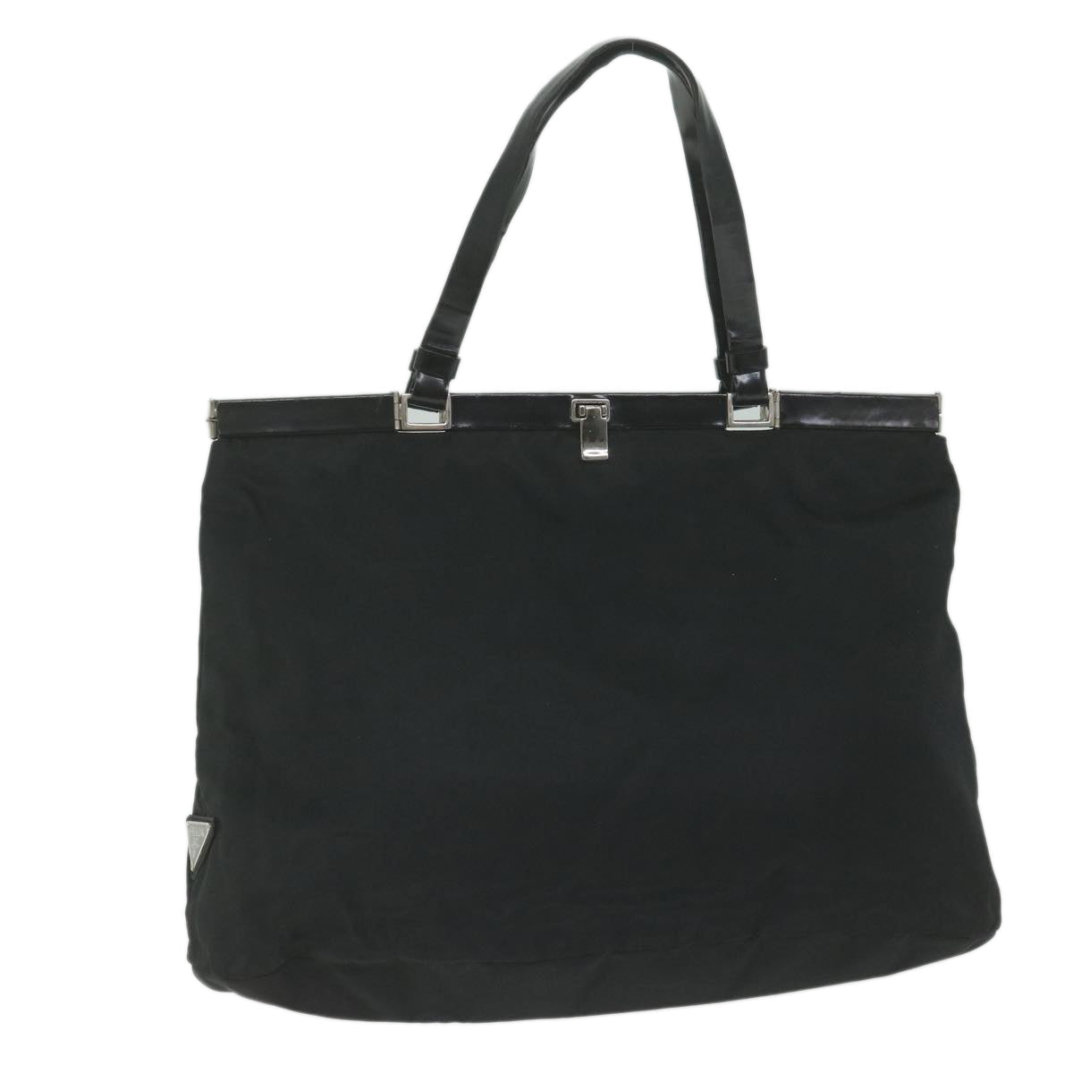 PRADA Hand Bag Nylon Black 61632