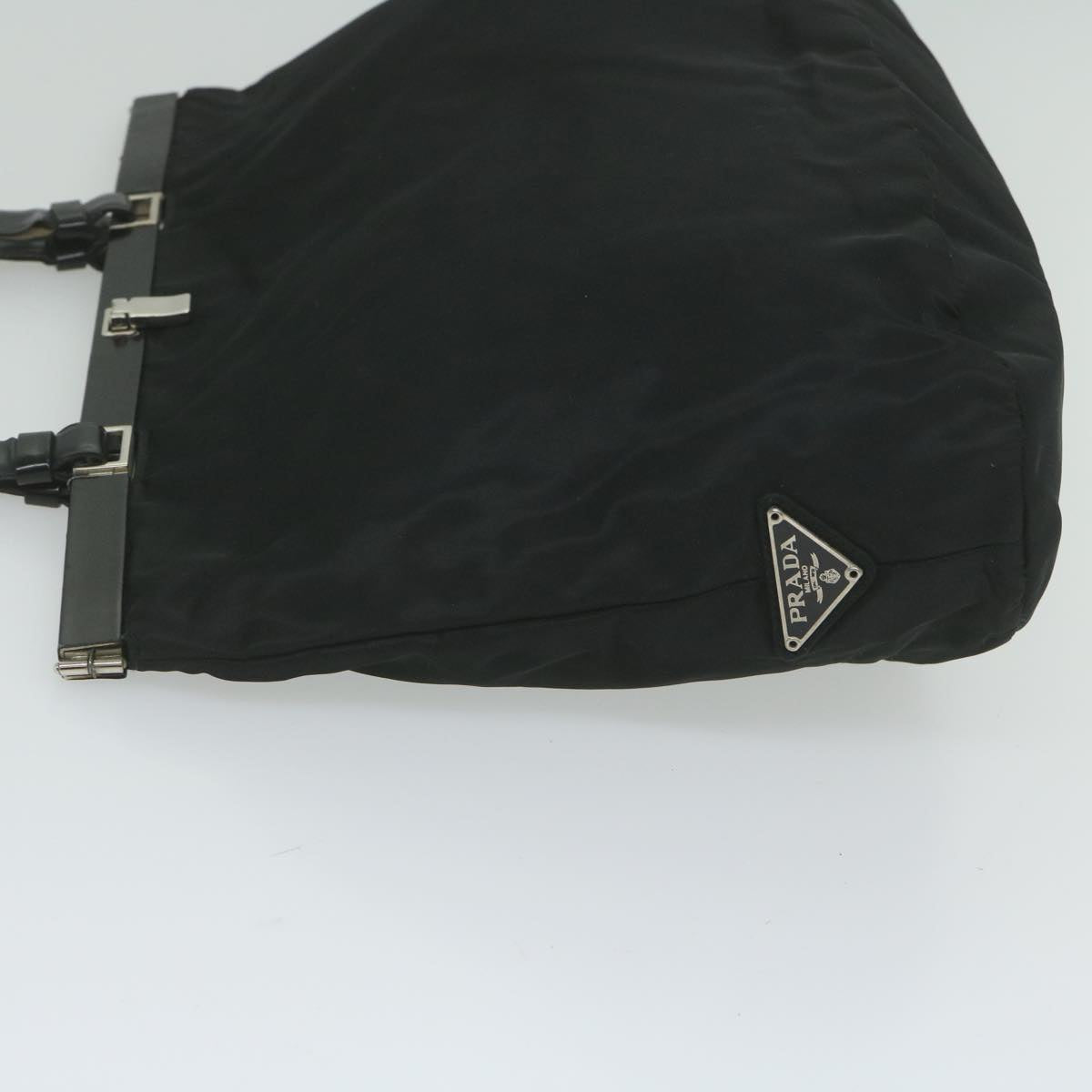 PRADA Hand Bag Nylon Black 61632