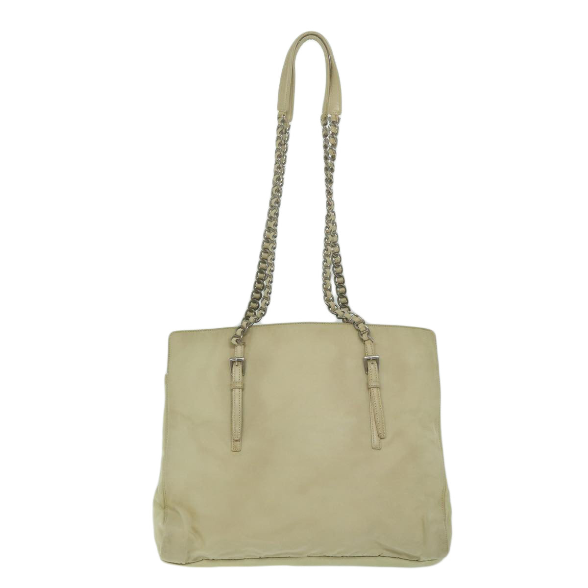 PRADA Tote Bag Nylon Cream 61634