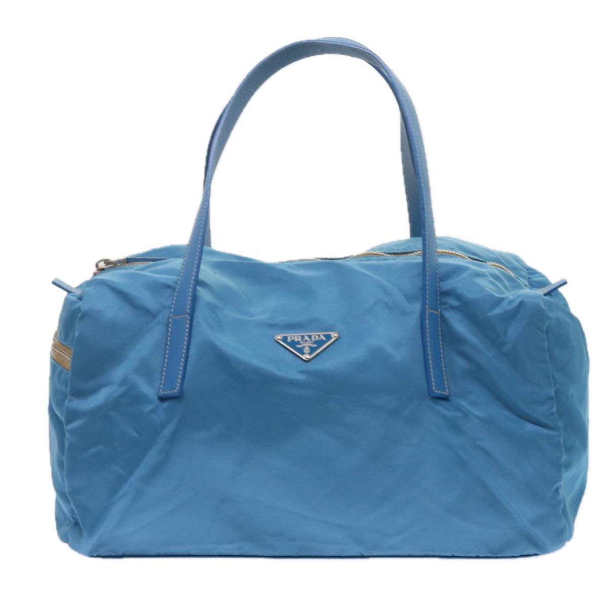PRADA Hand Bag Nylon Blue 61706