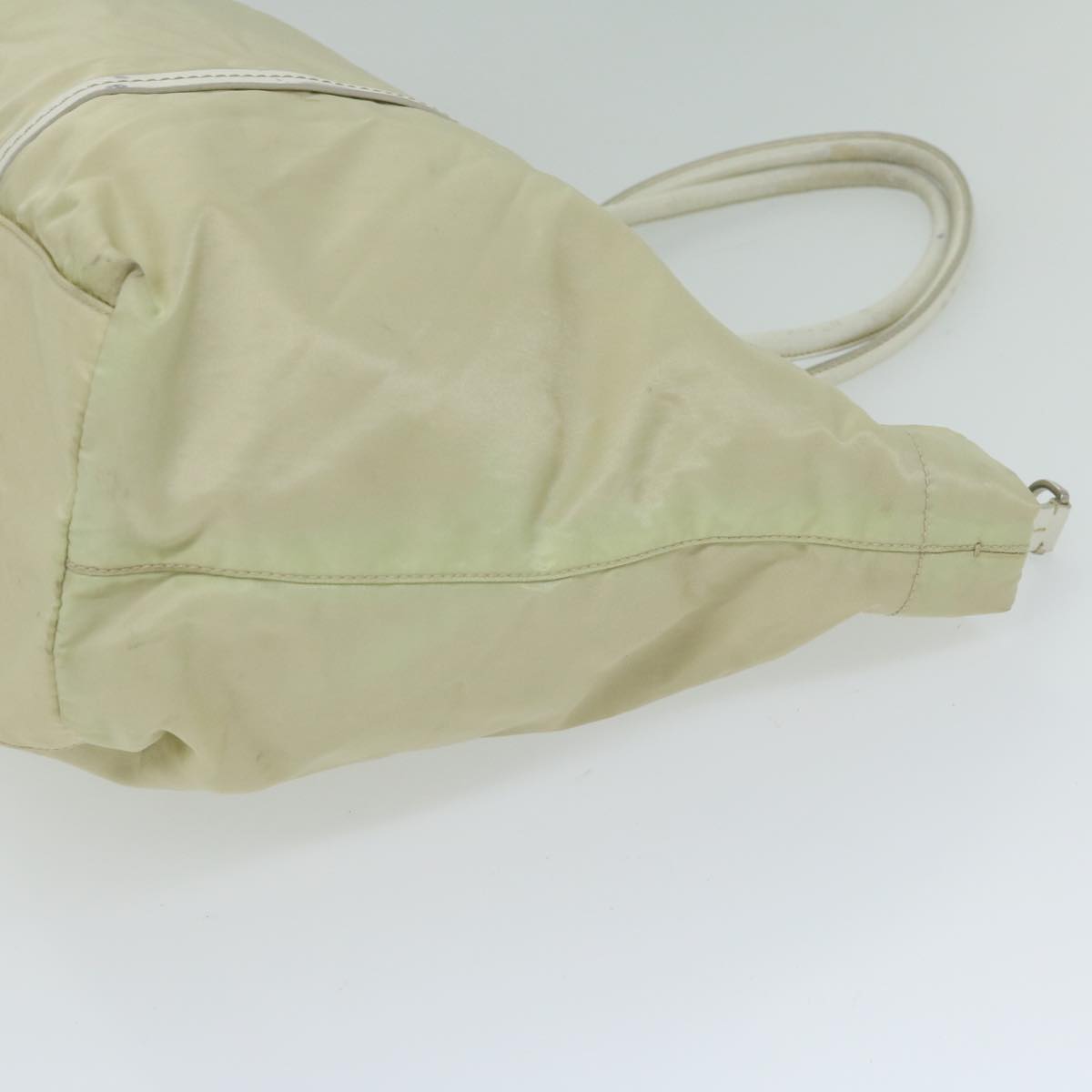 PRADA Tote Bag Nylon Cream 61708