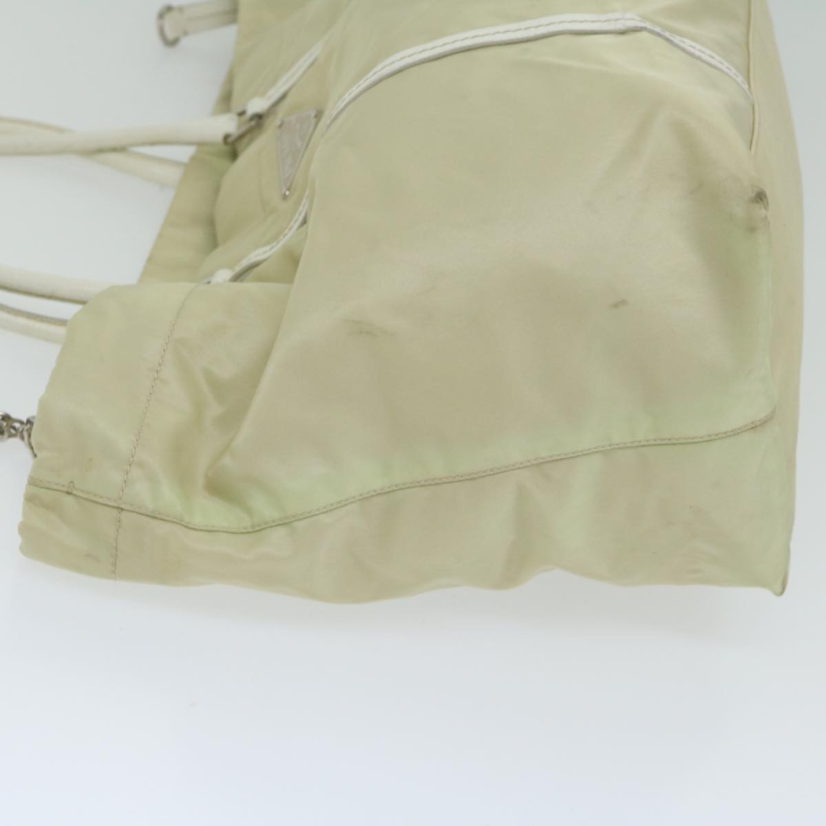 PRADA Tote Bag Nylon Cream 61708