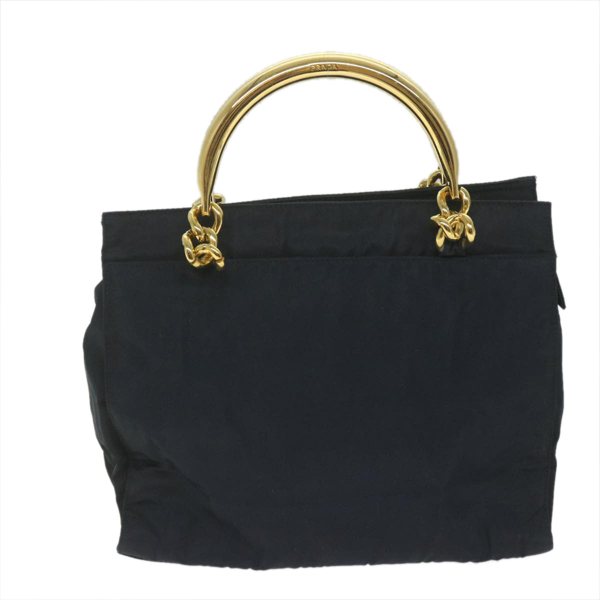 PRADA Hand Bag Nylon Navy 61835