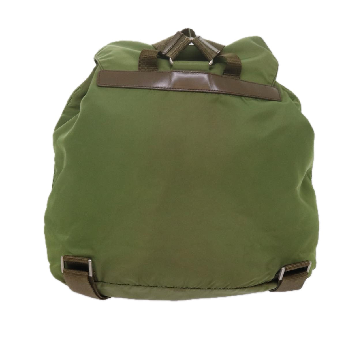 PRADA Backpack Nylon Khaki 61837