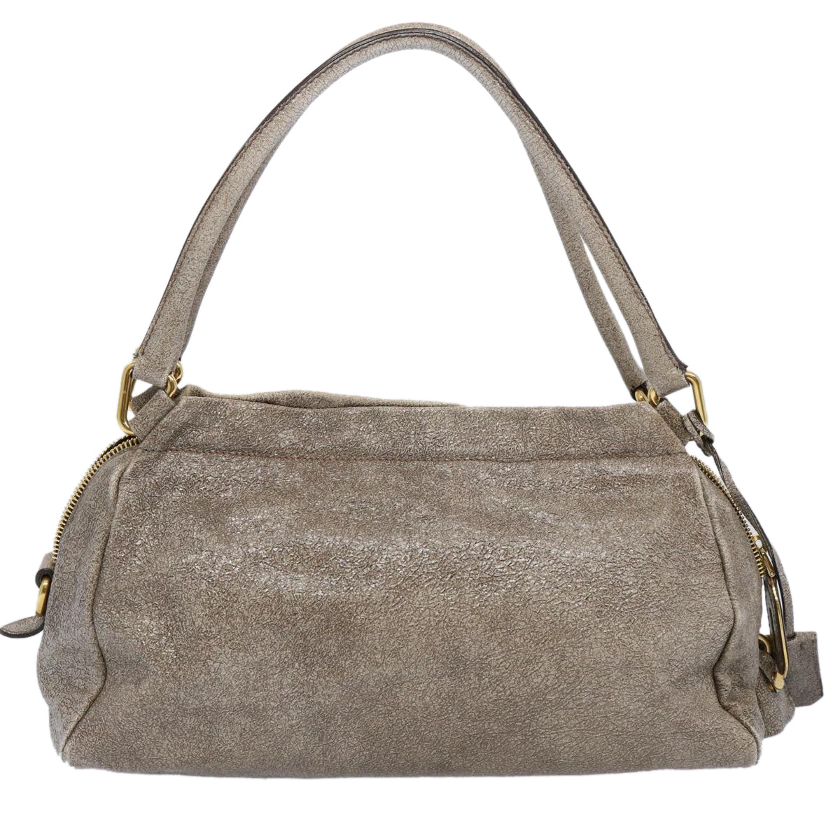 PRADA Tote Bag Leather Beige 61880