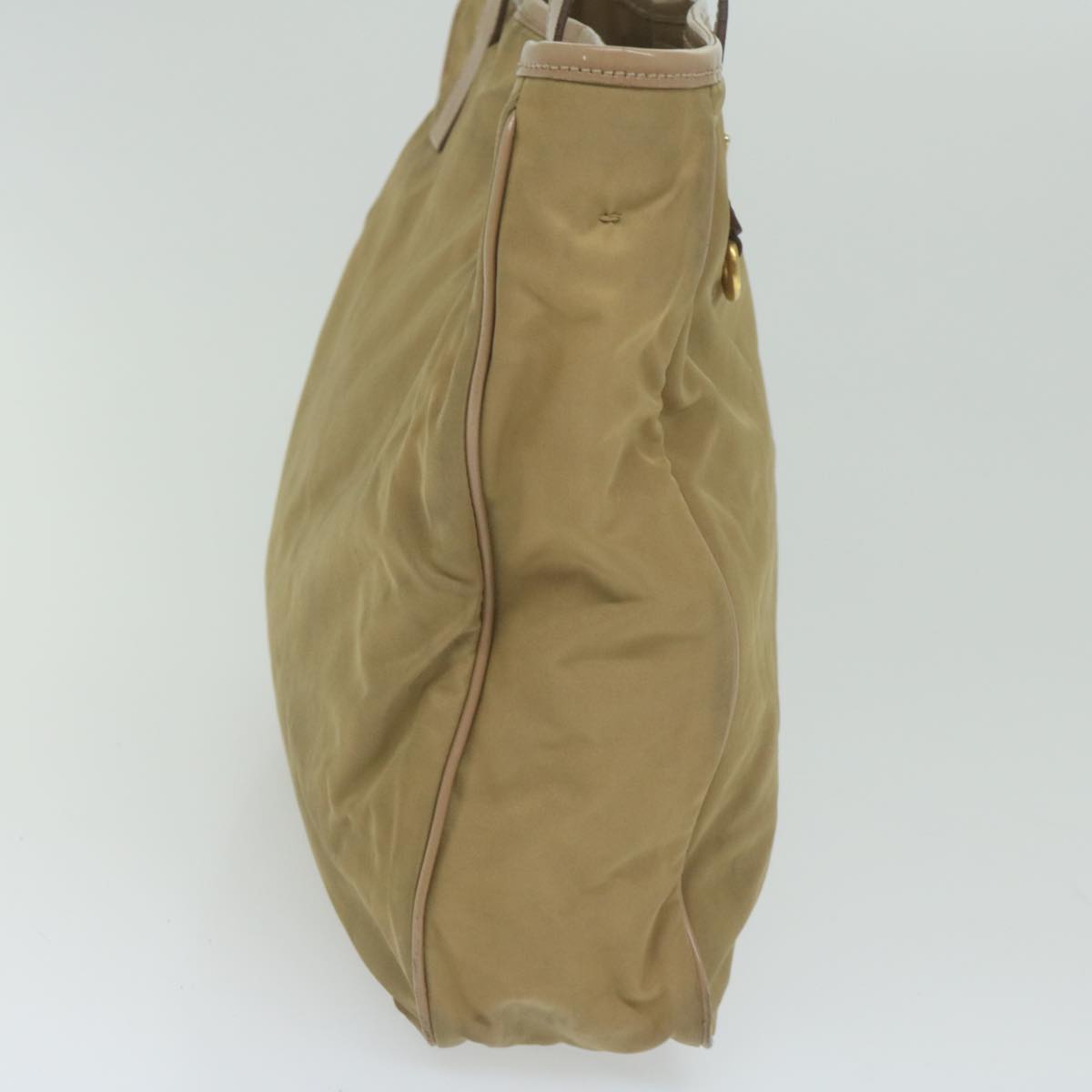 PRADA Hand Bag Nylon Beige 61960