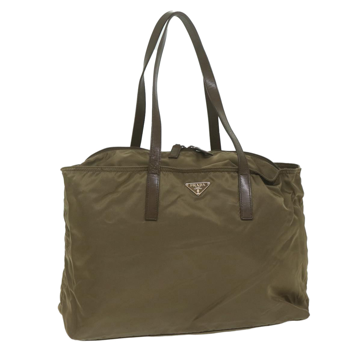 PRADA Tote Bag Nylon Brown 61961