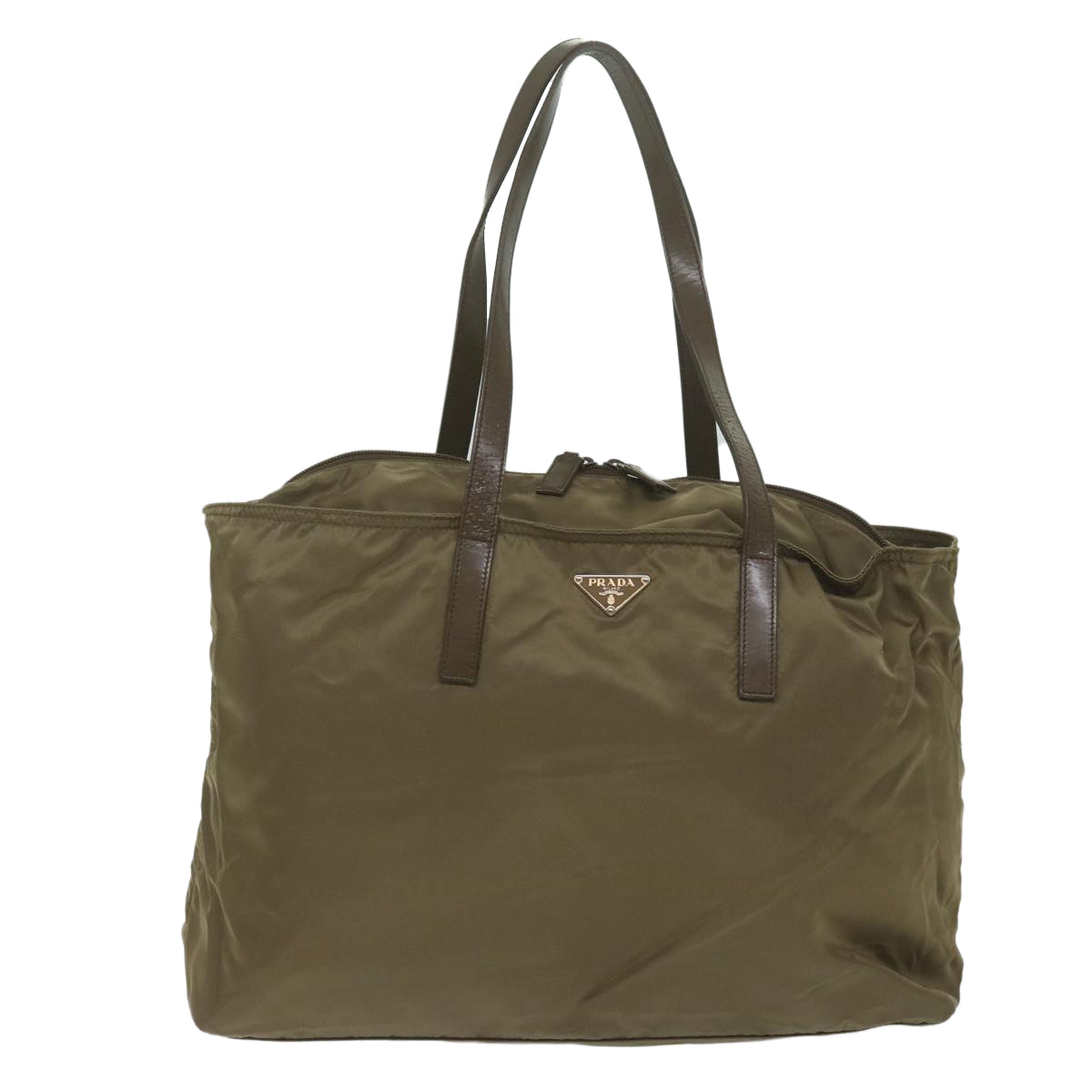 PRADA Tote Bag Nylon Brown 61961