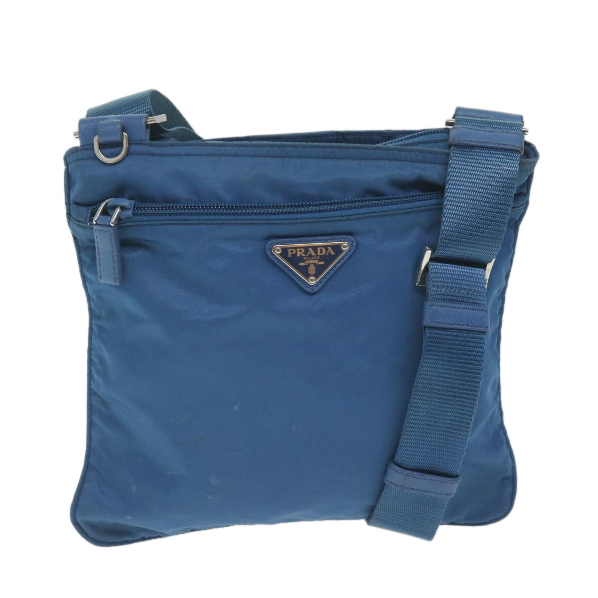 PRADA Shoulder Bag Nylon Blue 62074
