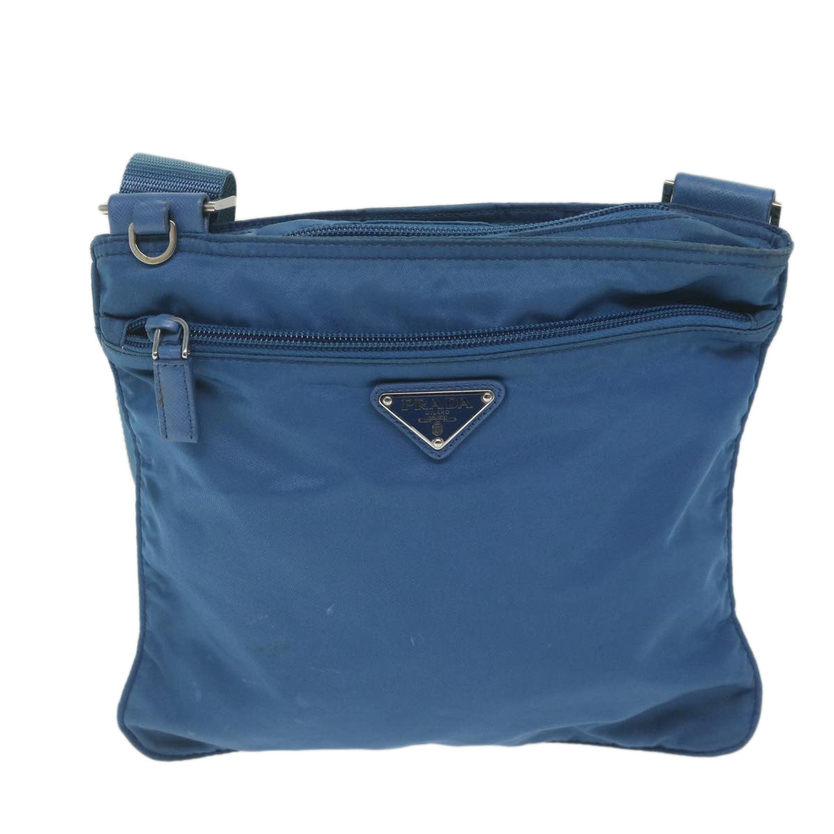 PRADA Shoulder Bag Nylon Blue 62074