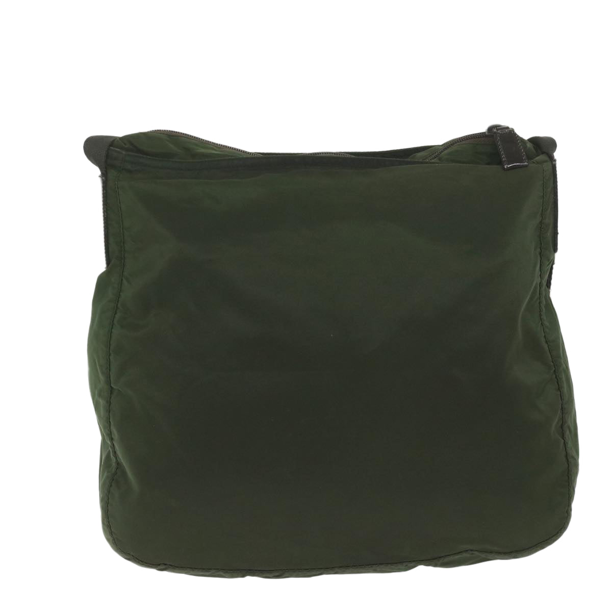 PRADA Shoulder Bag Nylon Khaki 62076