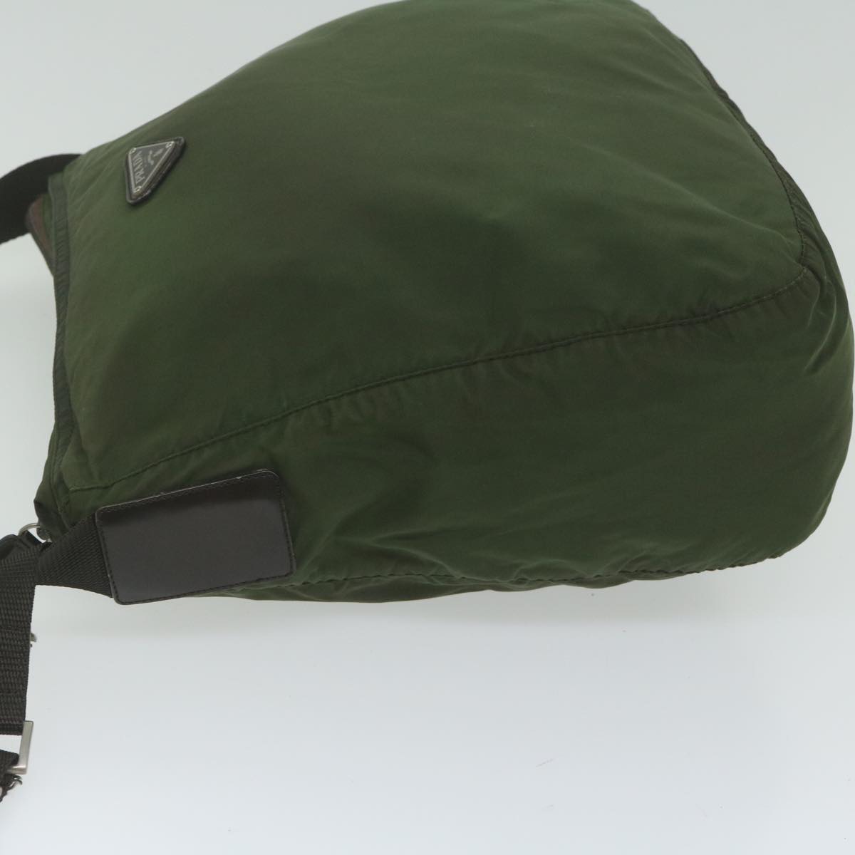 PRADA Shoulder Bag Nylon Khaki 62076