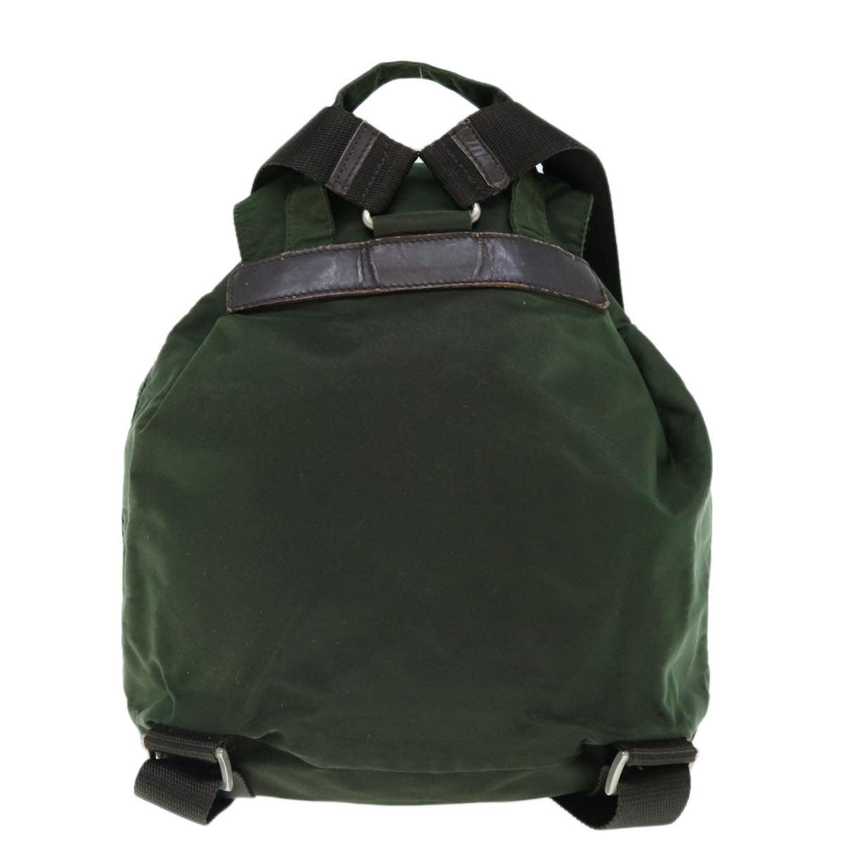 PRADA Backpack Nylon Khaki 62079