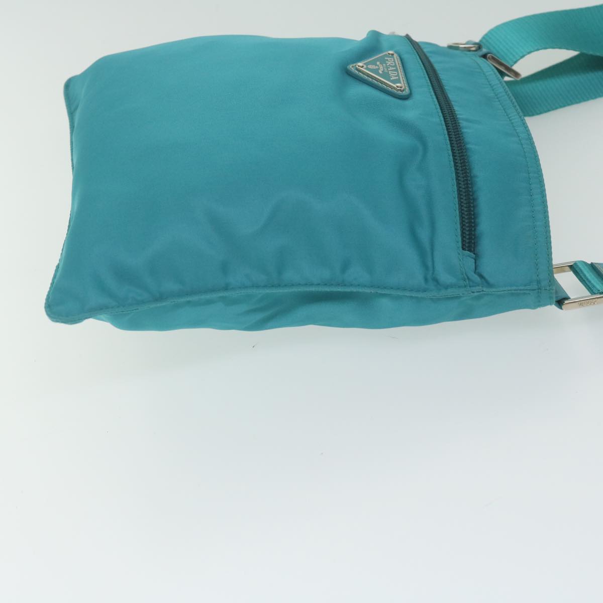 PRADA Shoulder Bag Nylon Turquoise Blue 62238