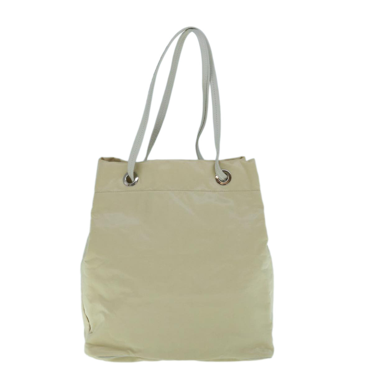 PRADA Tote Bag Nylon Cream 62239