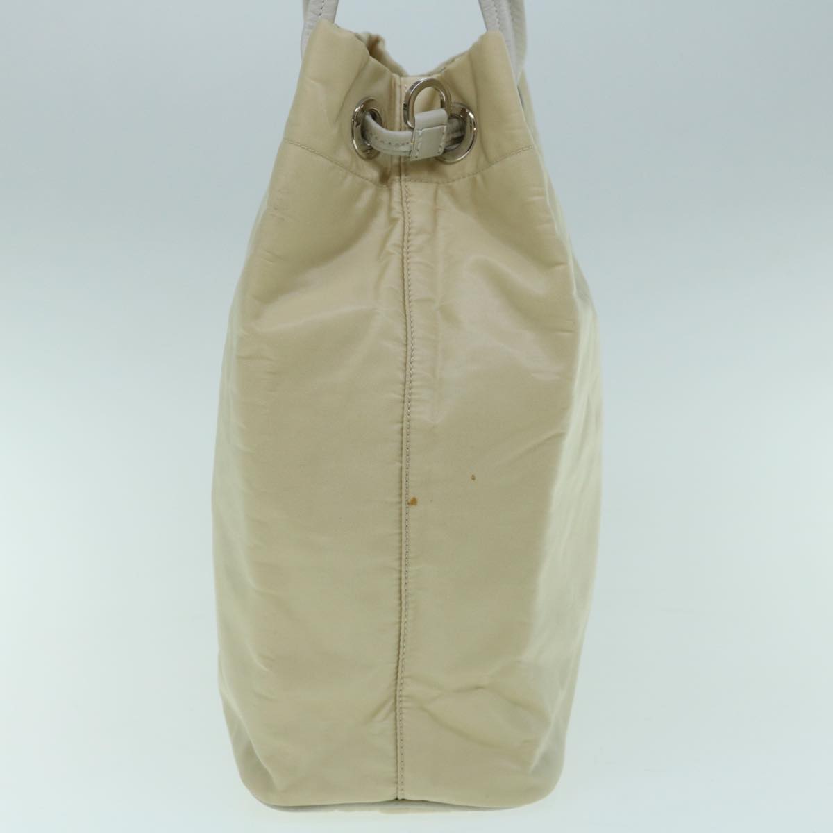 PRADA Tote Bag Nylon Cream 62239