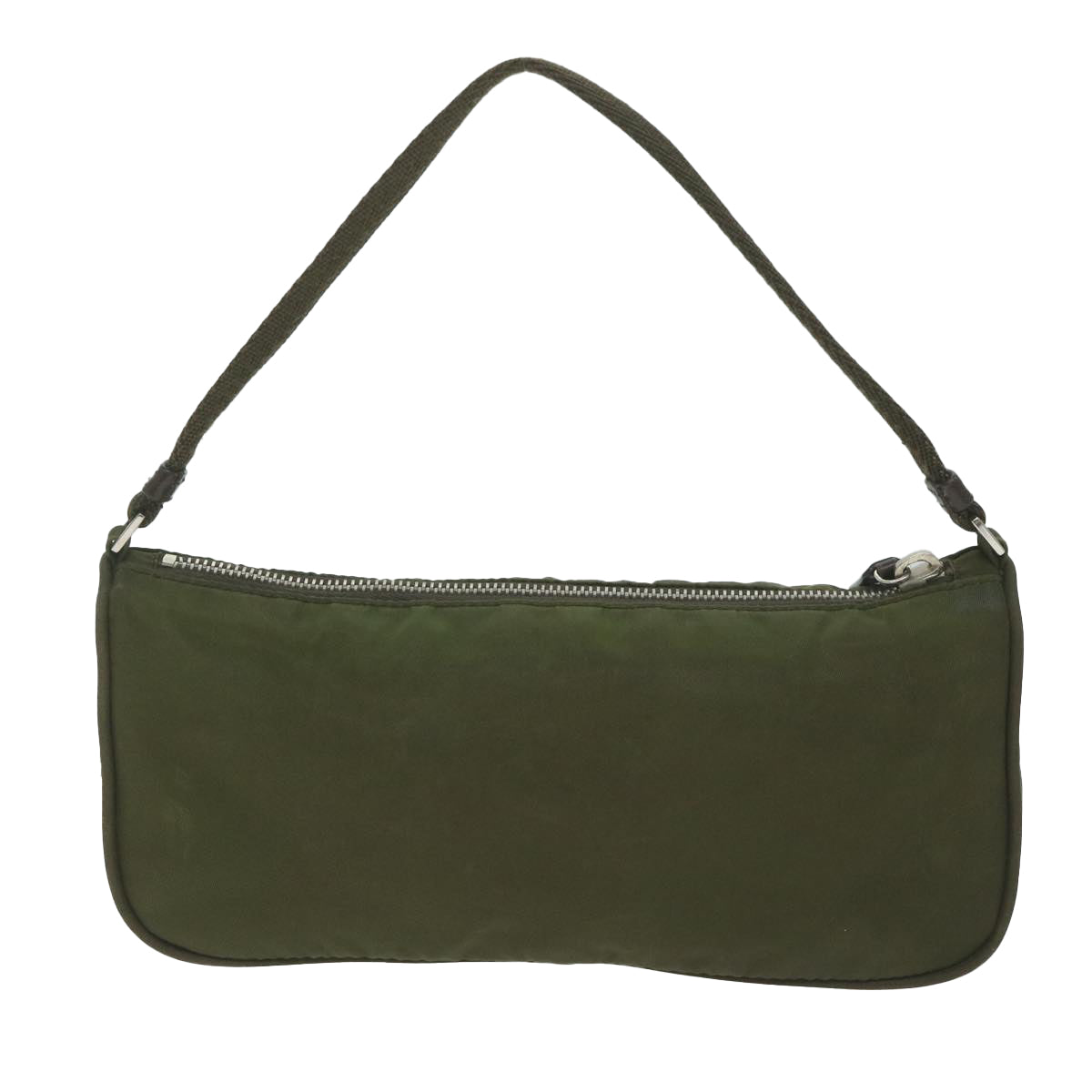 PRADA Accessory Pouch Nylon Khaki 62267