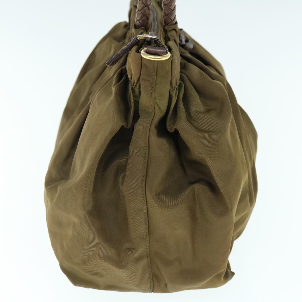 PRADA Hand Bag Nylon 2way Khaki 62327