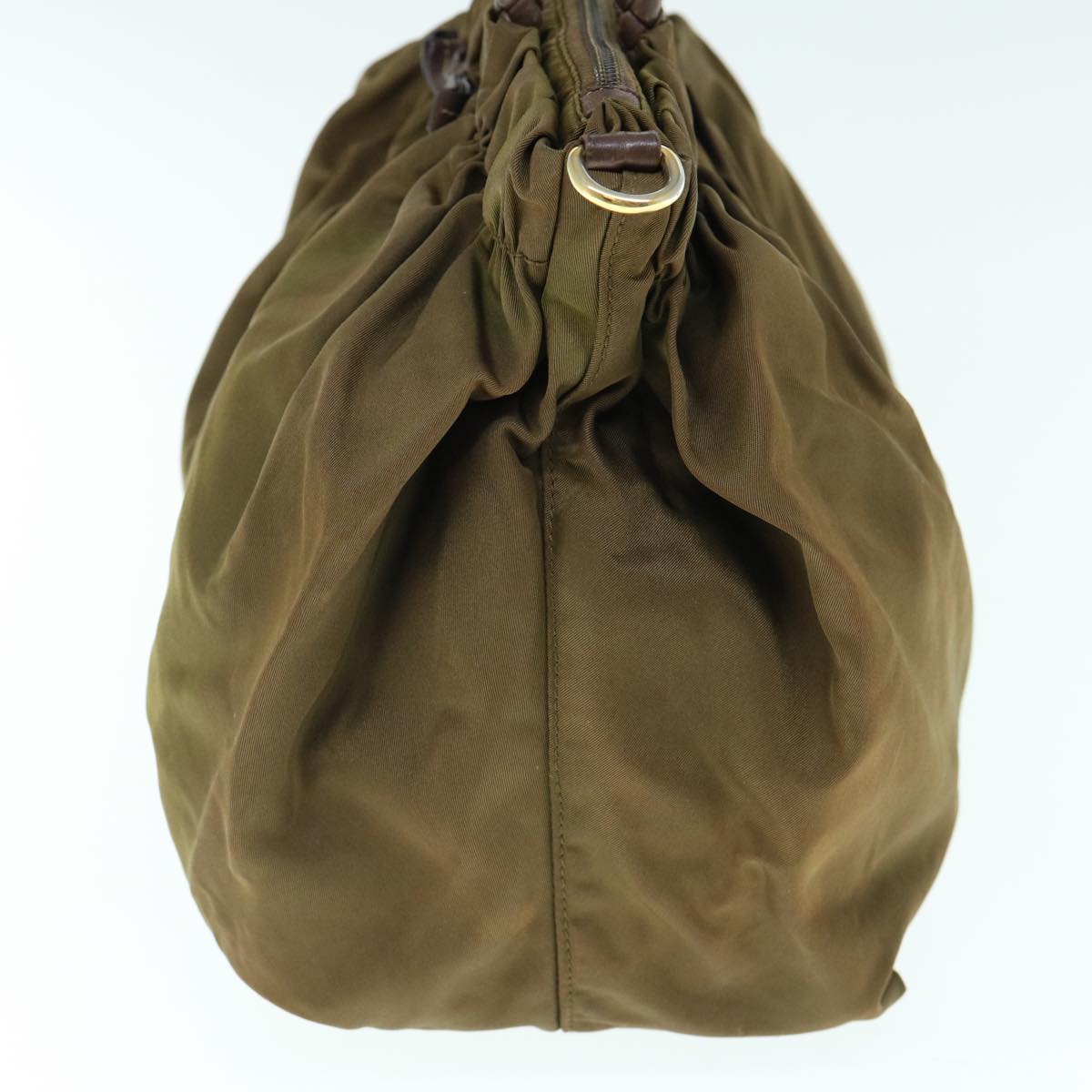 PRADA Hand Bag Nylon 2way Khaki 62327