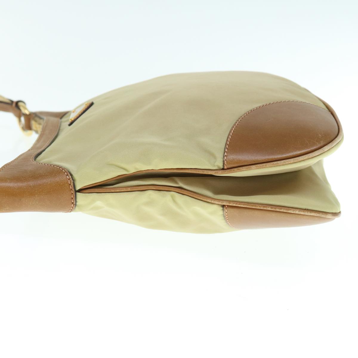PRADA Shoulder Bag Nylon Beige 62328