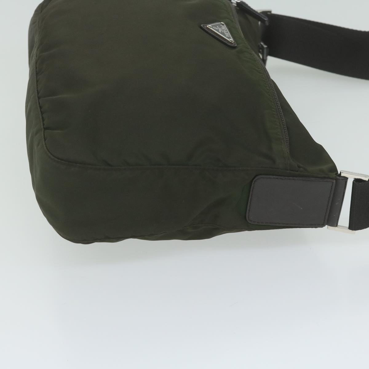 PRADA Shoulder Bag Nylon Khaki 62330