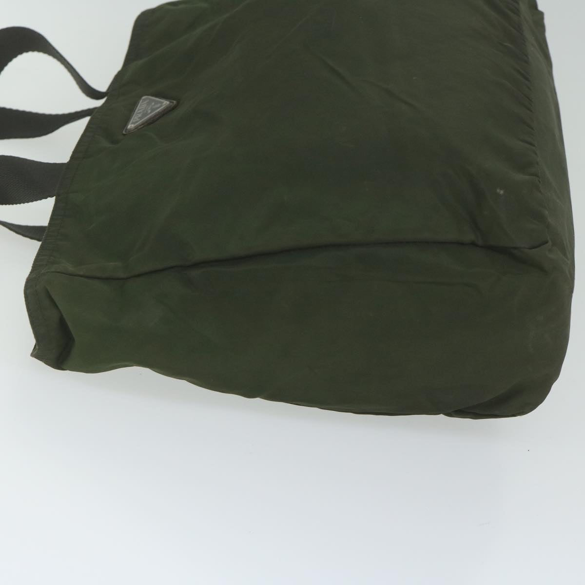 PRADA Tote Bag Nylon Khaki 62356