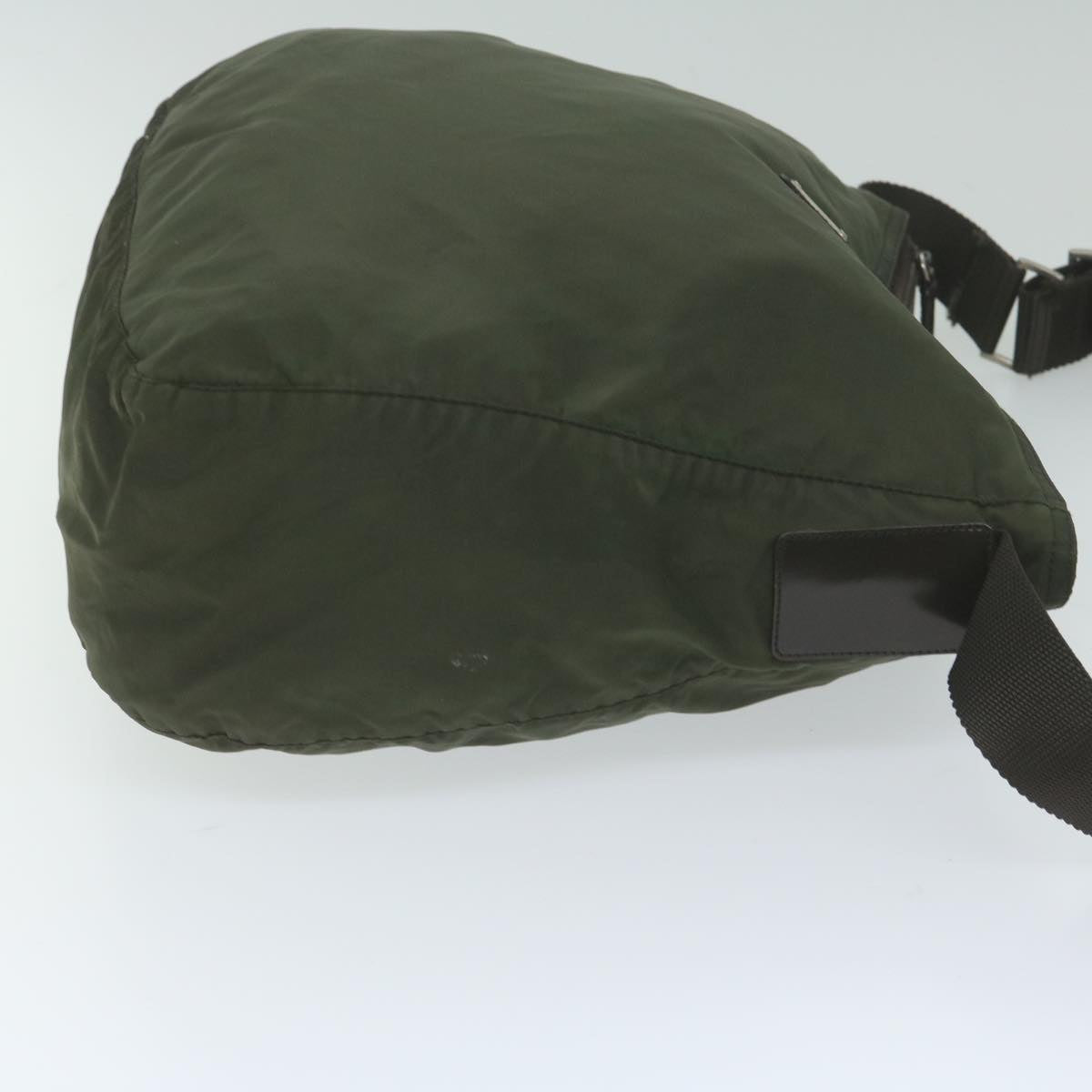 PRADA Shoulder Bag Nylon Khaki 62505