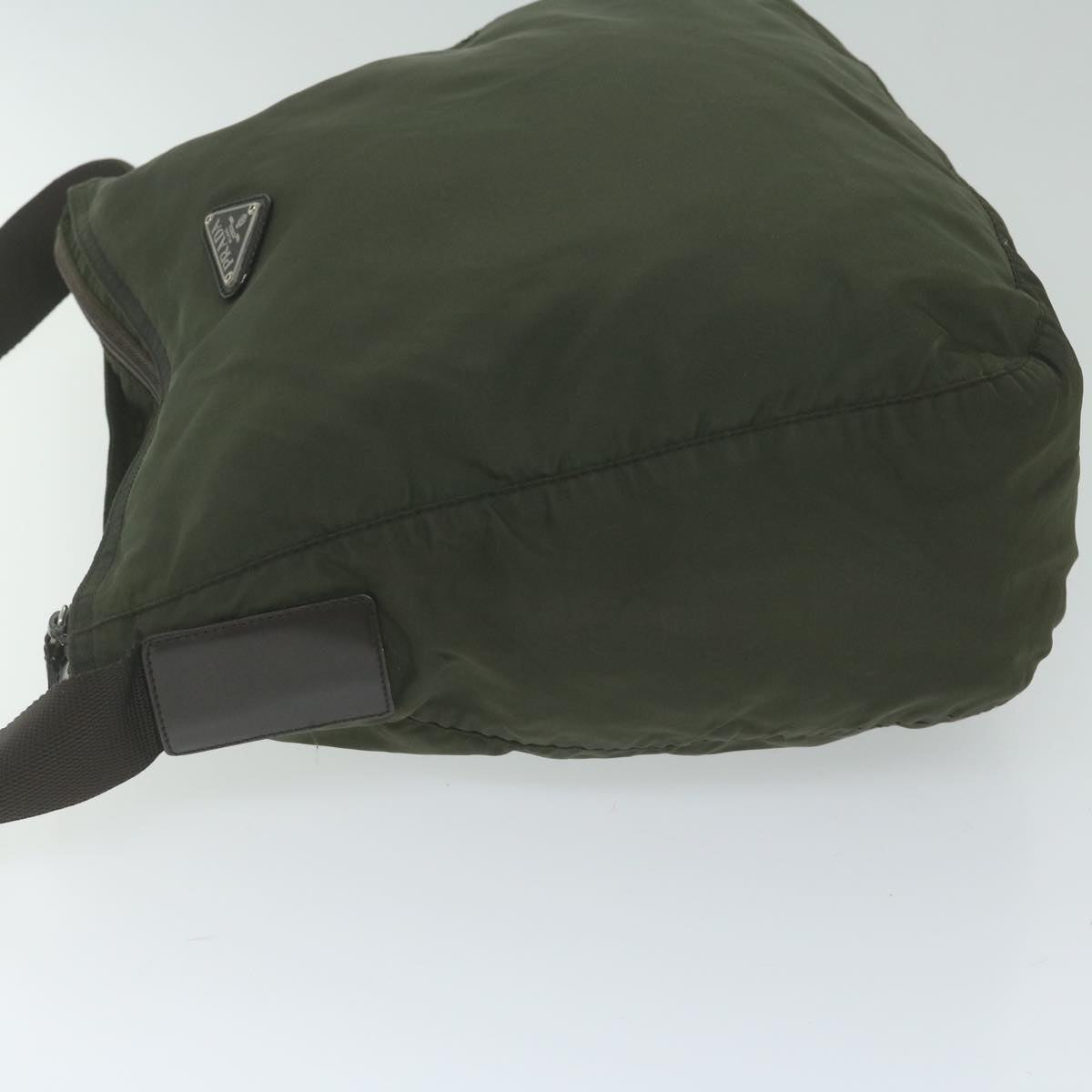 PRADA Shoulder Bag Nylon Khaki 62505