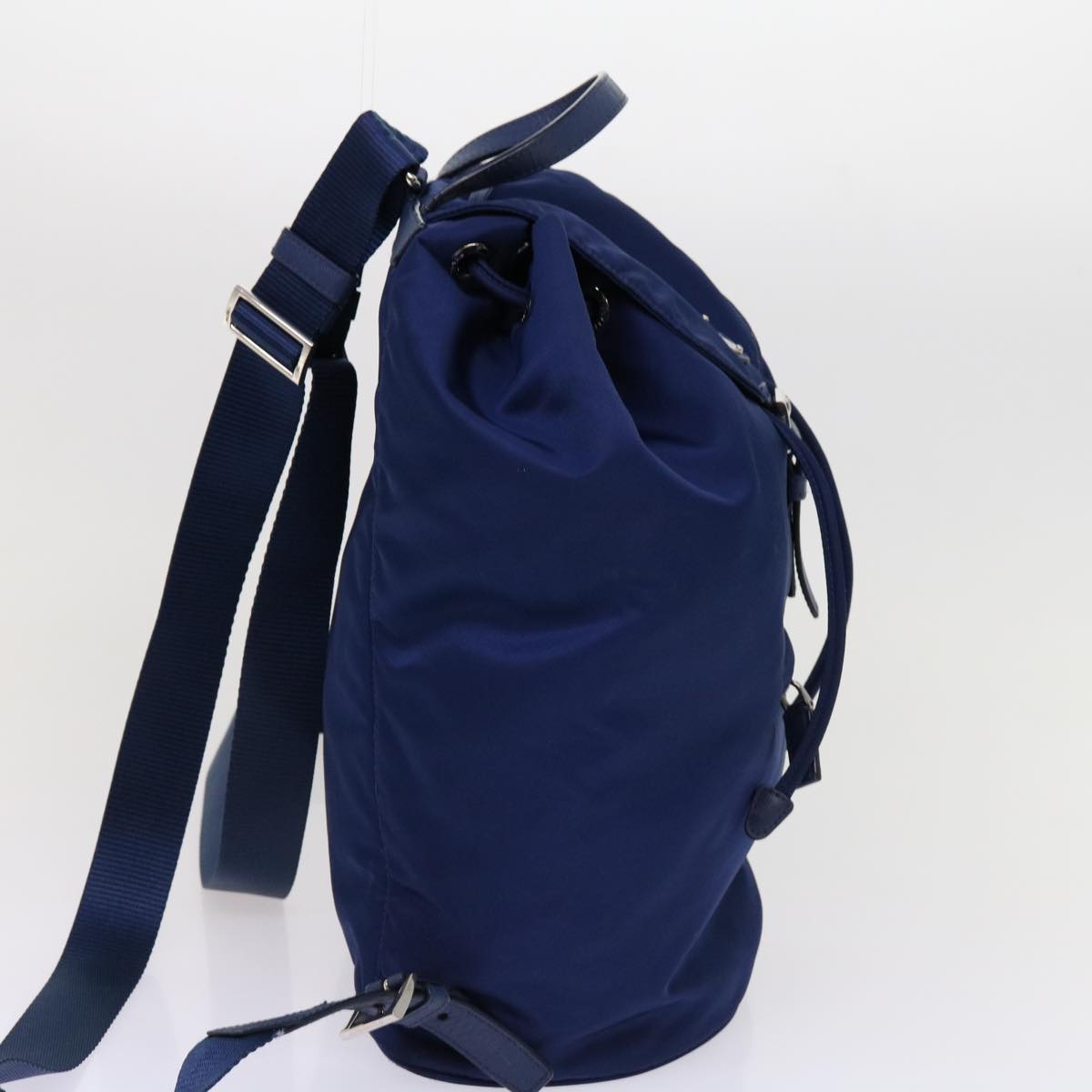 PRADA Backpack Nylon Blue 62616