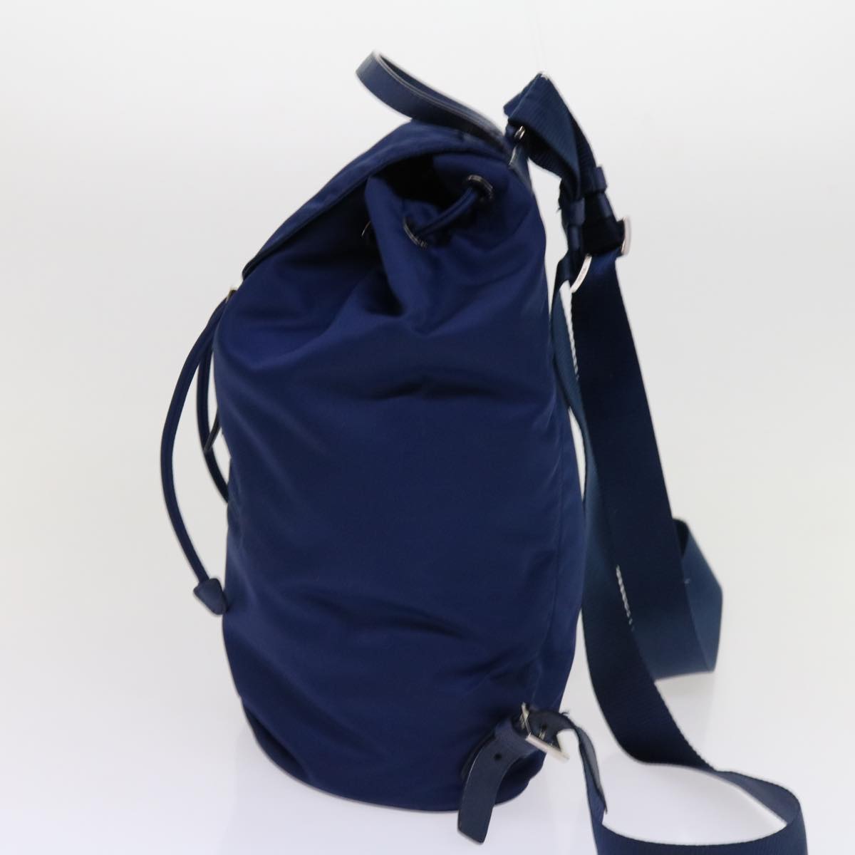 PRADA Backpack Nylon Blue 62616