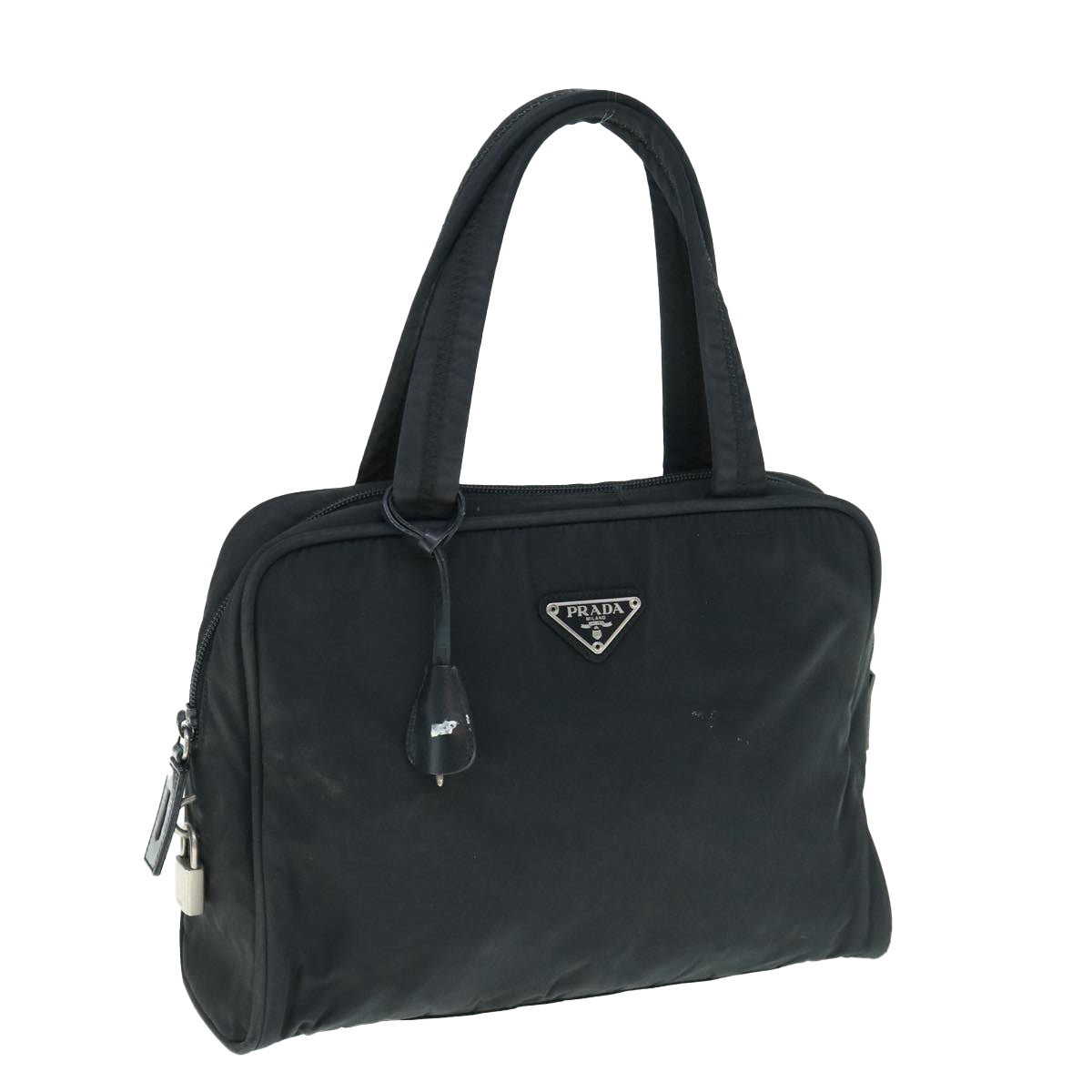 PRADA Hand Bag Nylon Black 62672