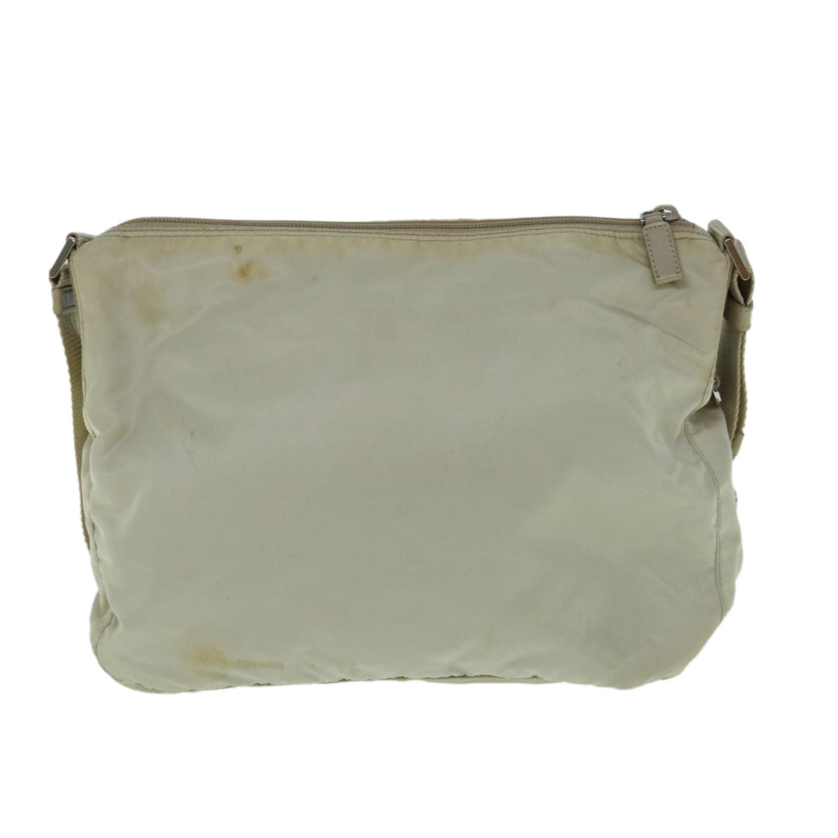 PRADA Shoulder Bag Nylon Cream 62773