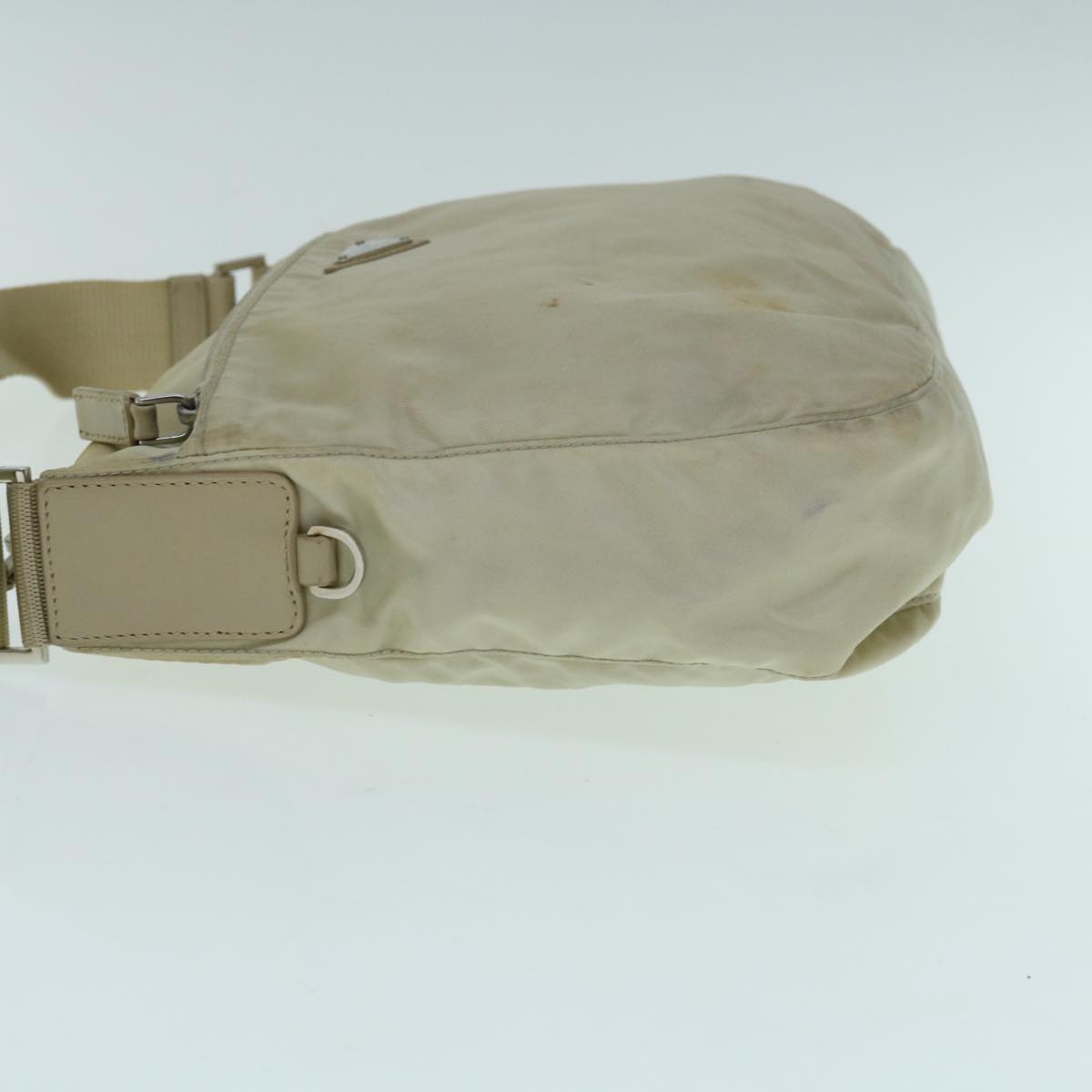 PRADA Shoulder Bag Nylon Cream 62773