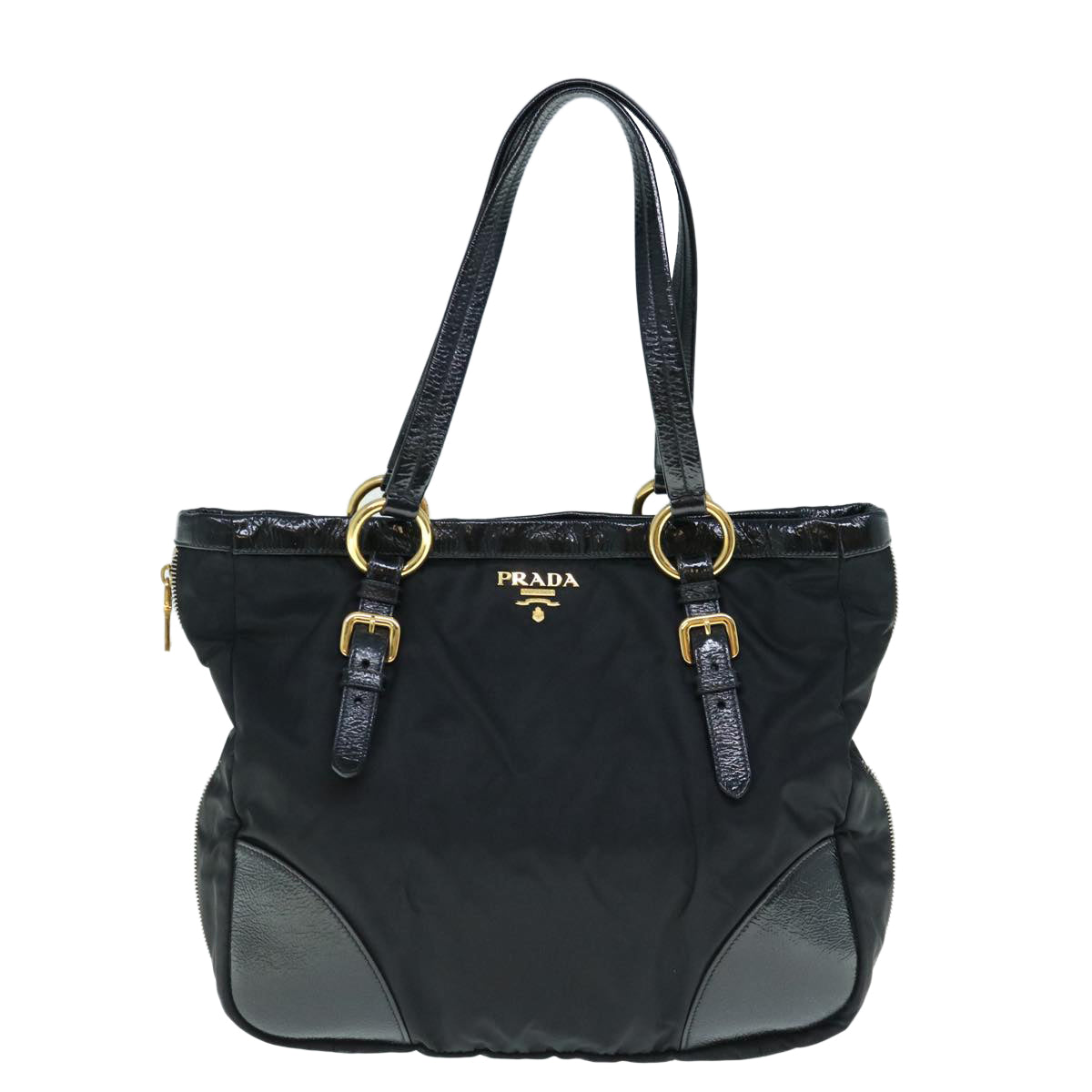 PRADA Shoulder Bag Nylon Black 62815