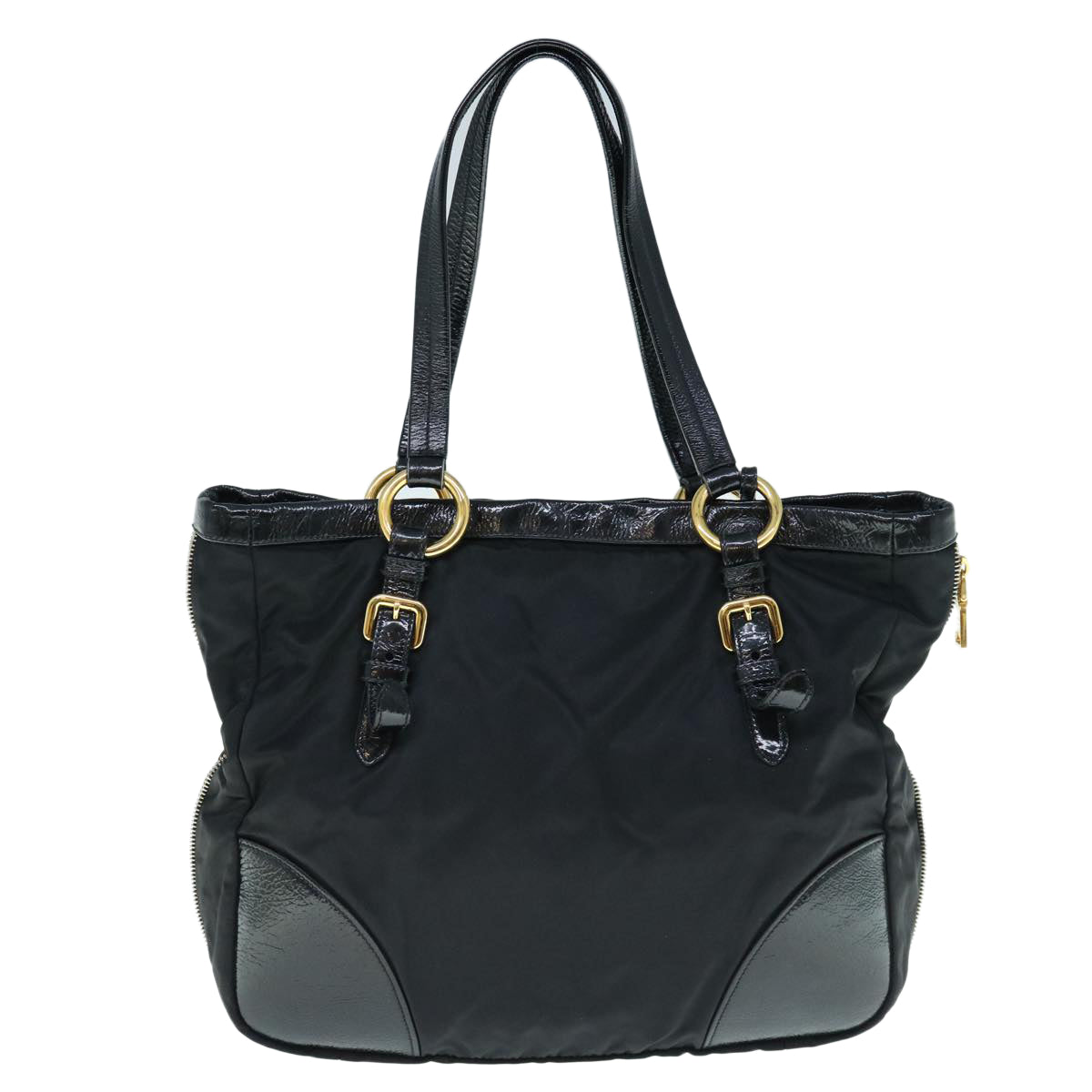 PRADA Shoulder Bag Nylon Black 62815