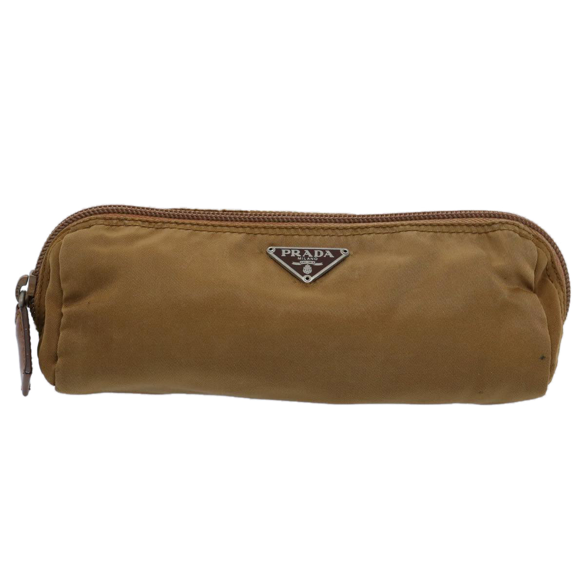 PRADA Pouch Nylon Beige 62883