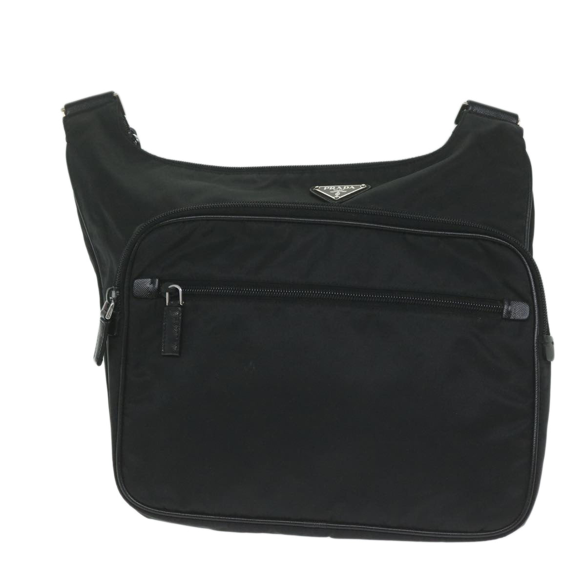 PRADA Shoulder Bag Nylon Black 62908