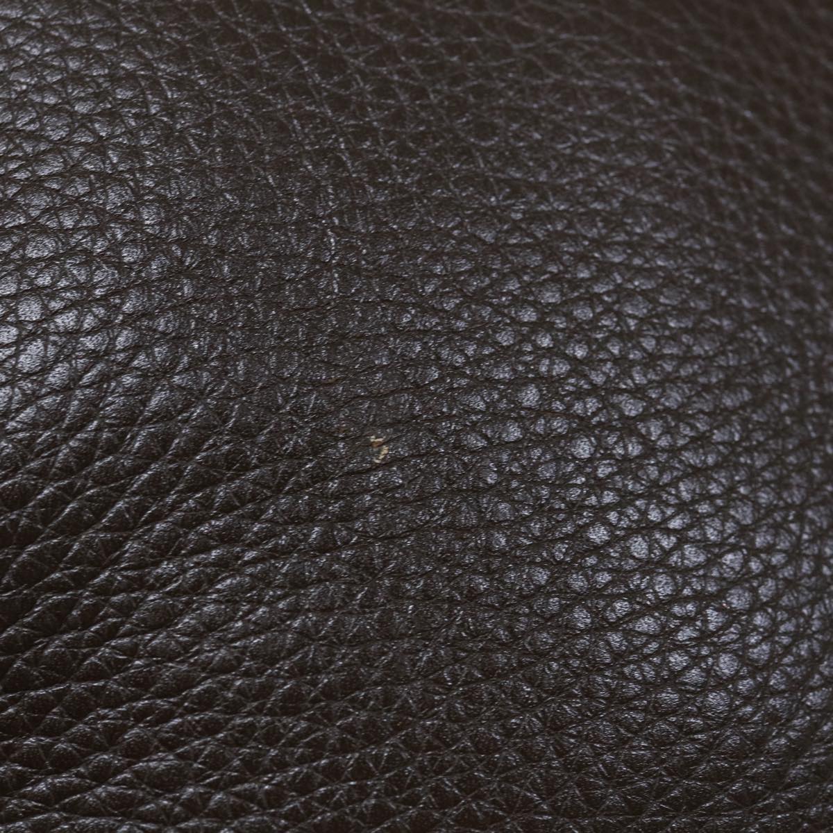 PRADA Shoulder Bag Leather Dark Brown 62933