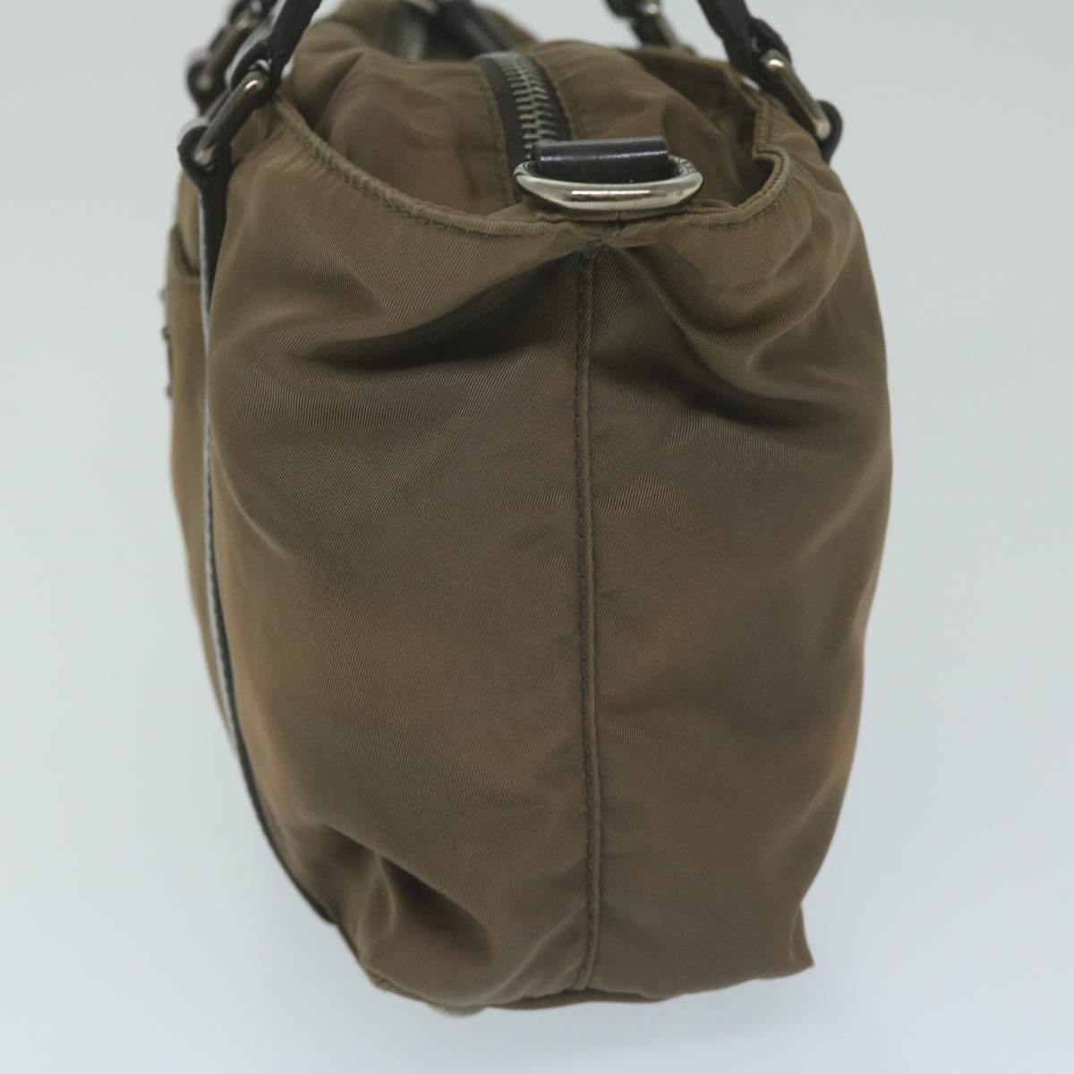 PRADA Hand Bag Nylon 2way Khaki 62983
