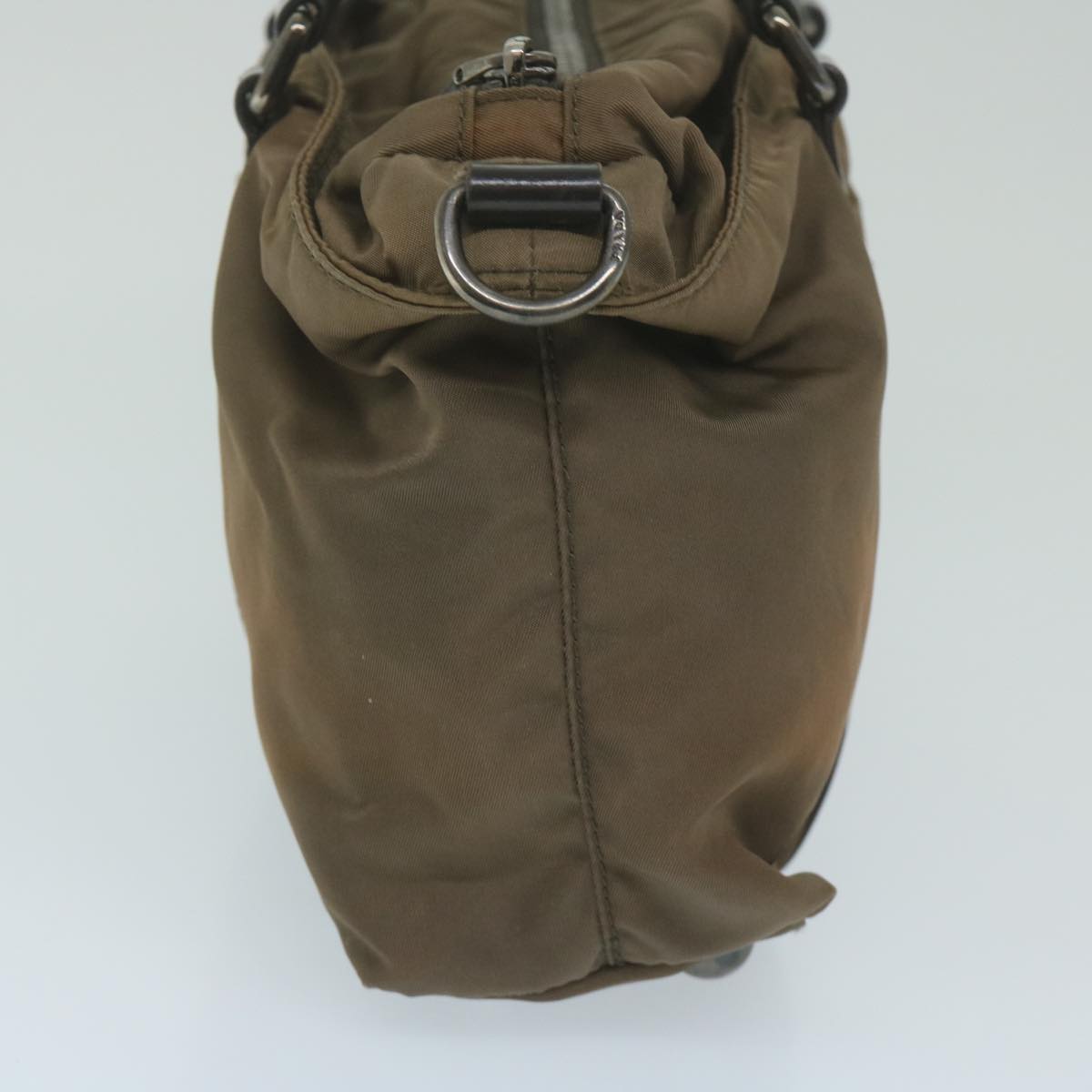 PRADA Hand Bag Nylon 2way Khaki 62983