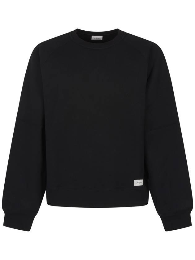 Saint Laurent Cotton Sweatshirt Black