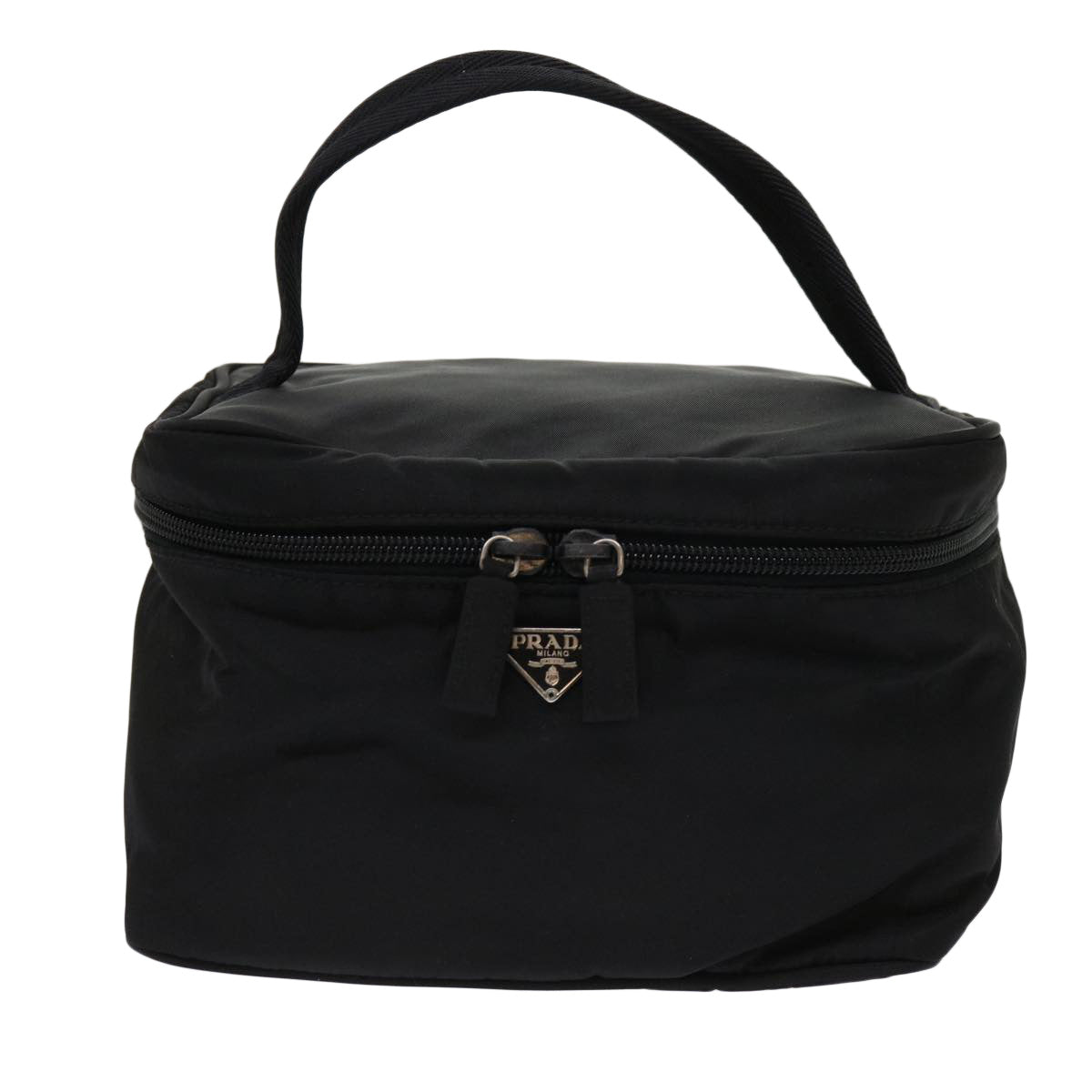 PRADA Vanity Cosmetic Pouch Nylon Black 63086