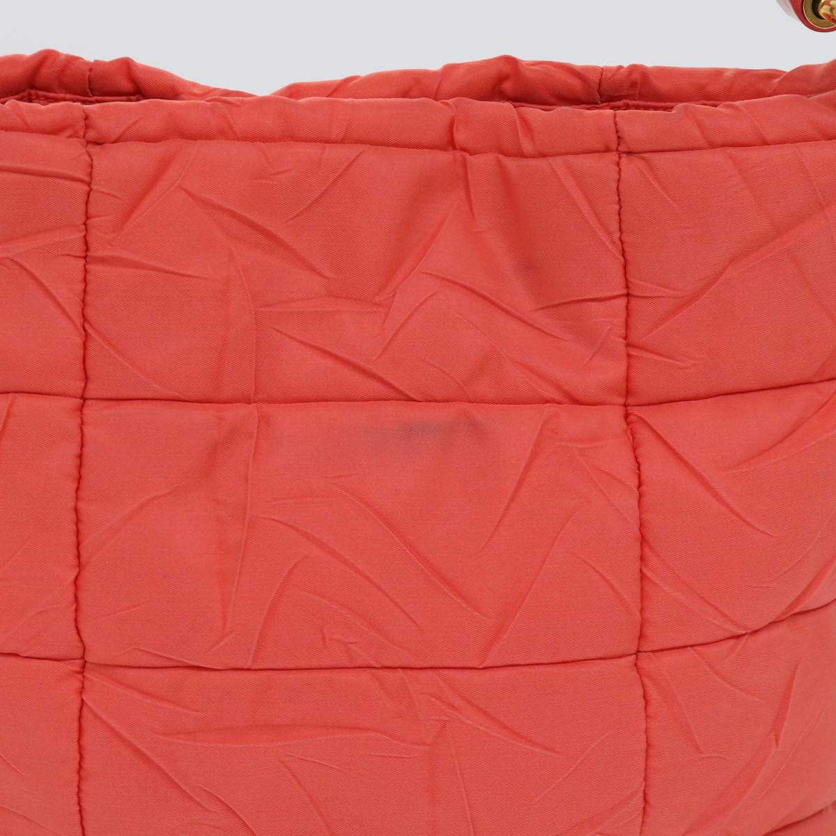 PRADA Hand Bag Nylon Orange 63117