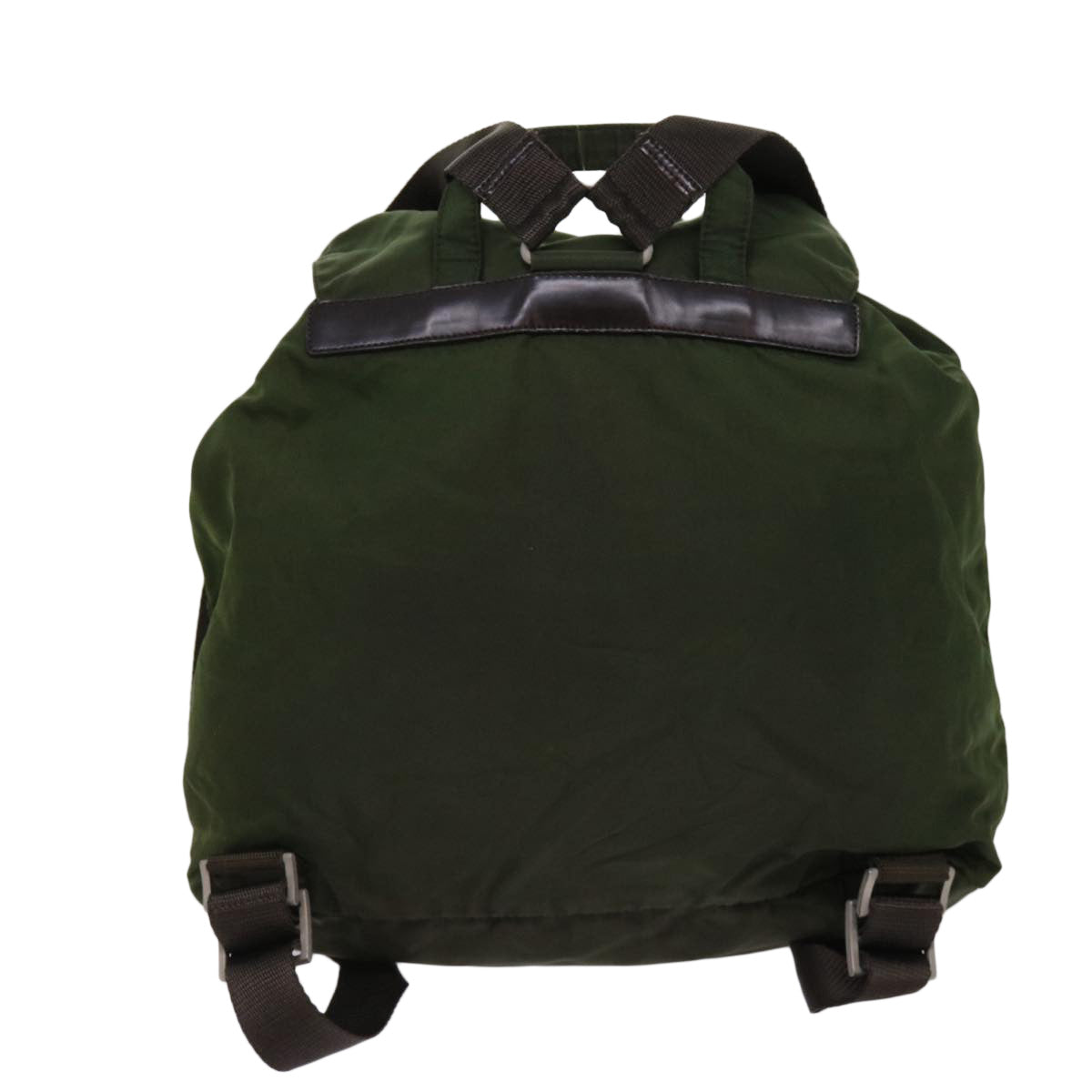 PRADA Backpack Nylon Khaki 63118