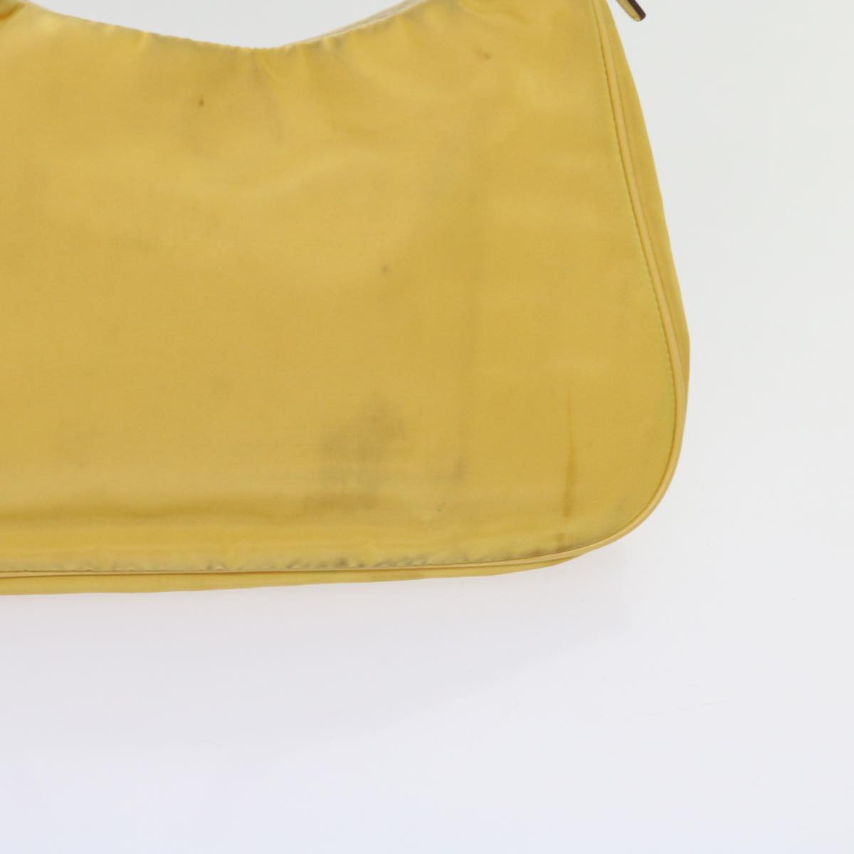 PRADA Chain Shoulder Bag Nylon Yellow 63153