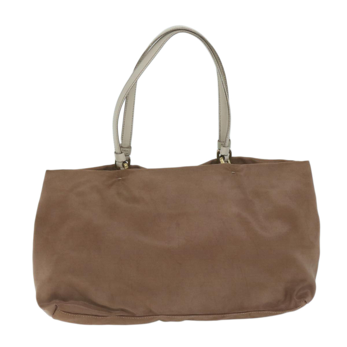 PRADA Hand Bag Nylon Brown 63180