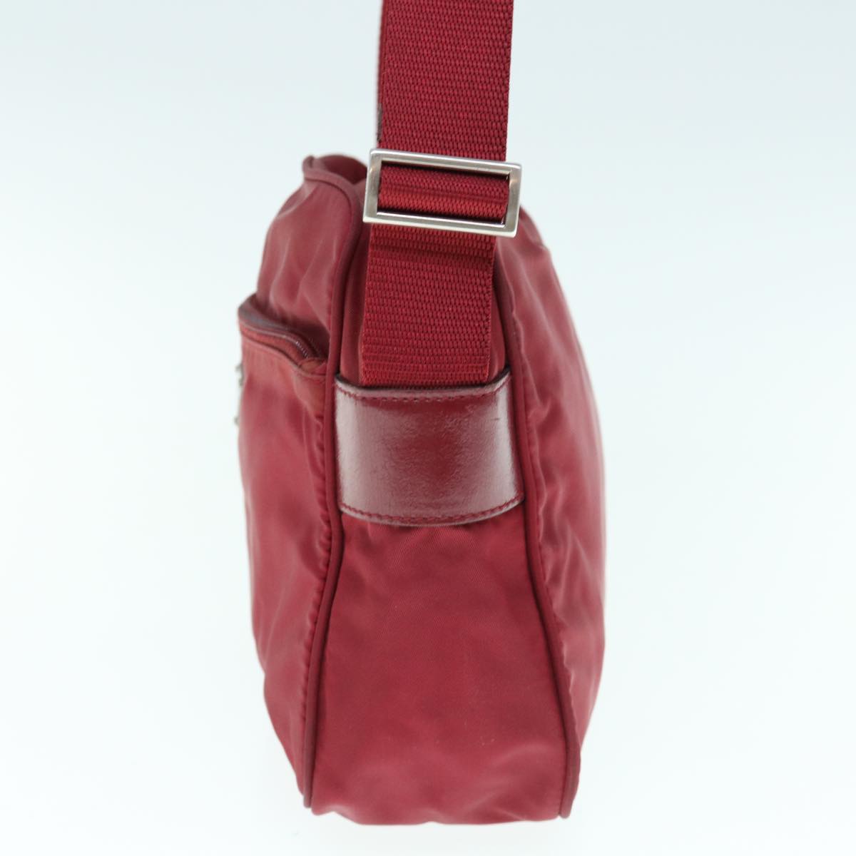 PRADA Shoulder Bag Nylon Red 63181